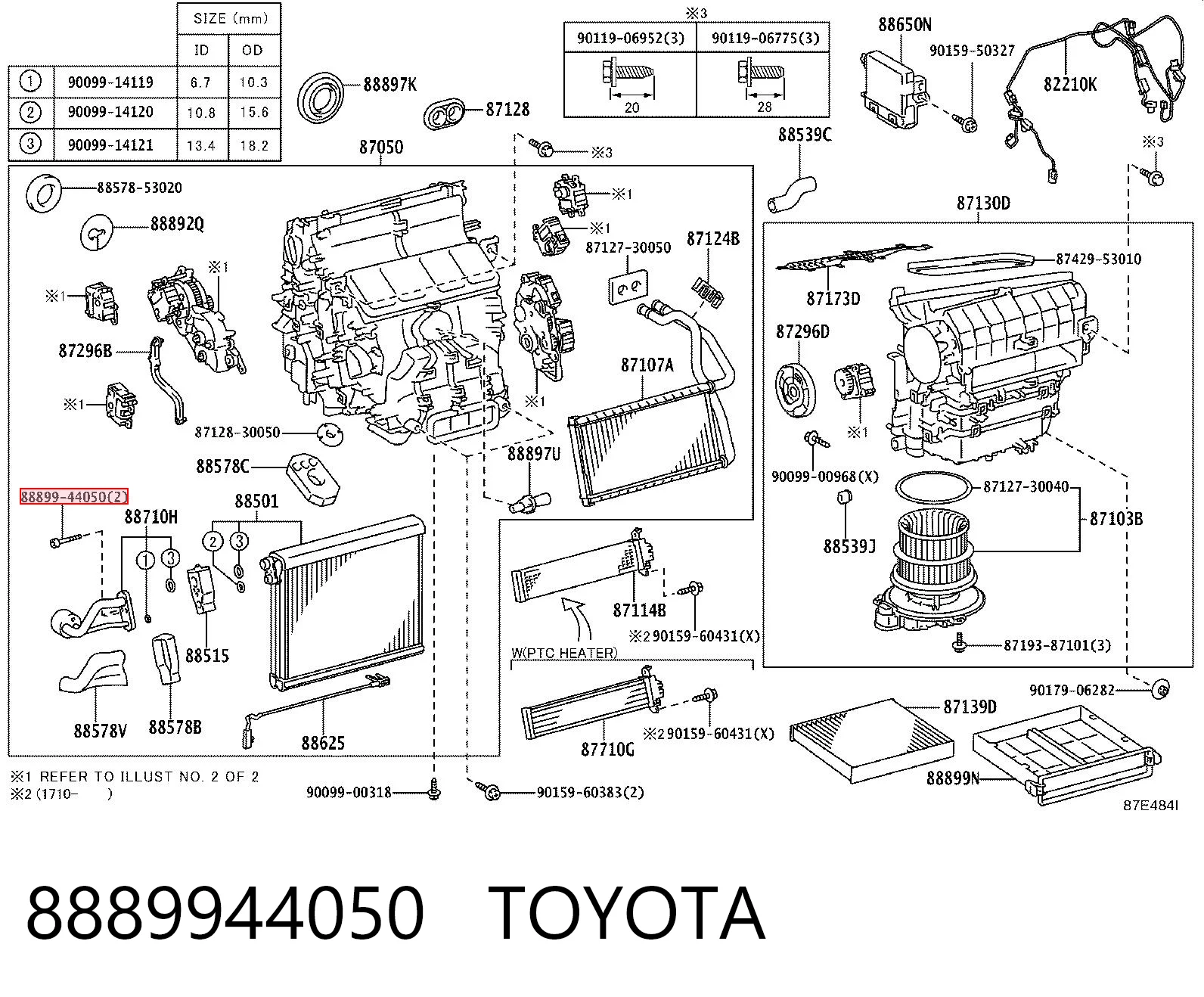 8889944050 Toyota