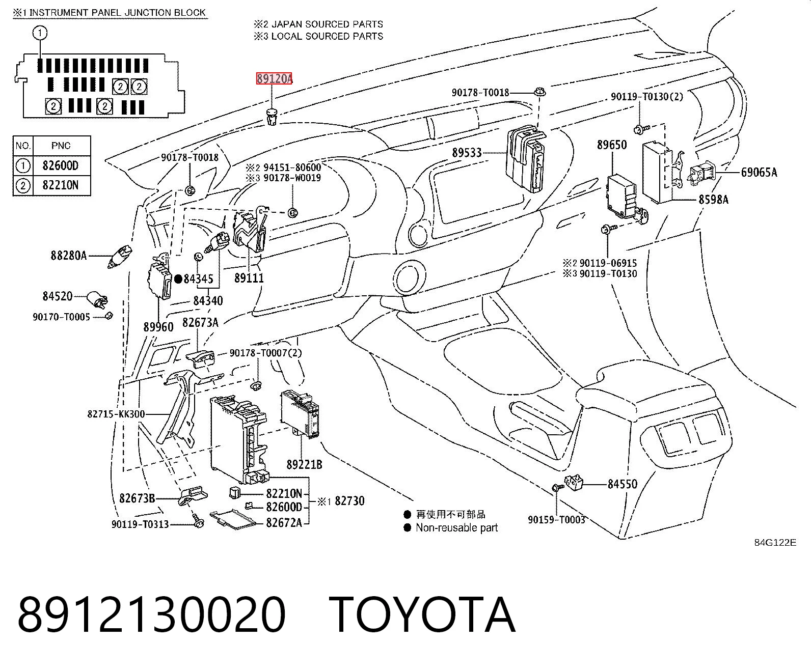 8912130020 Toyota 