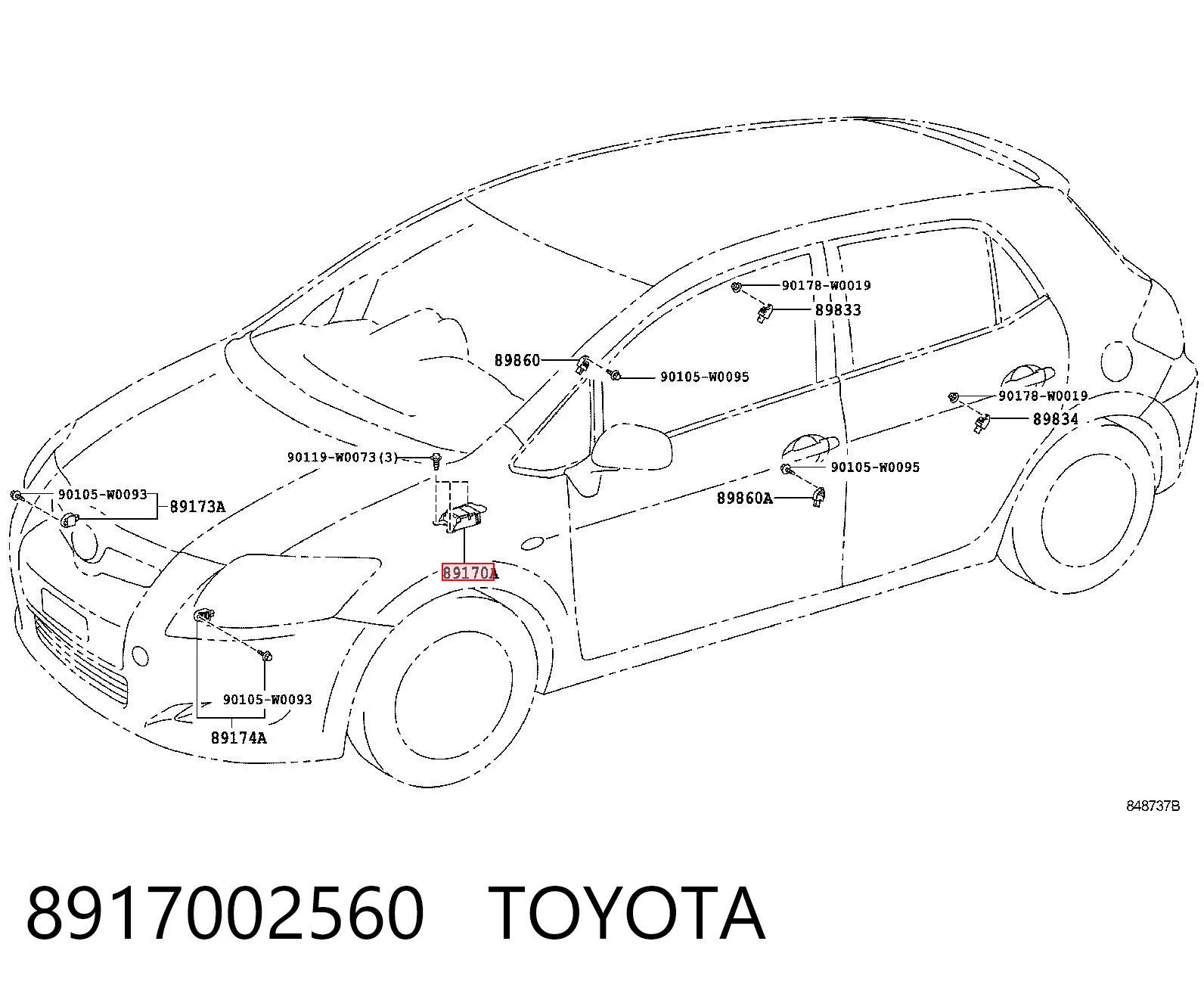 8917002560 Toyota