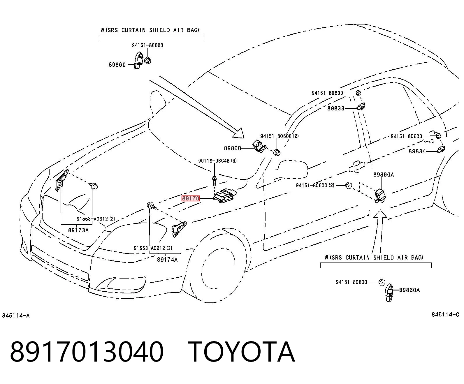 8917013040 Toyota
