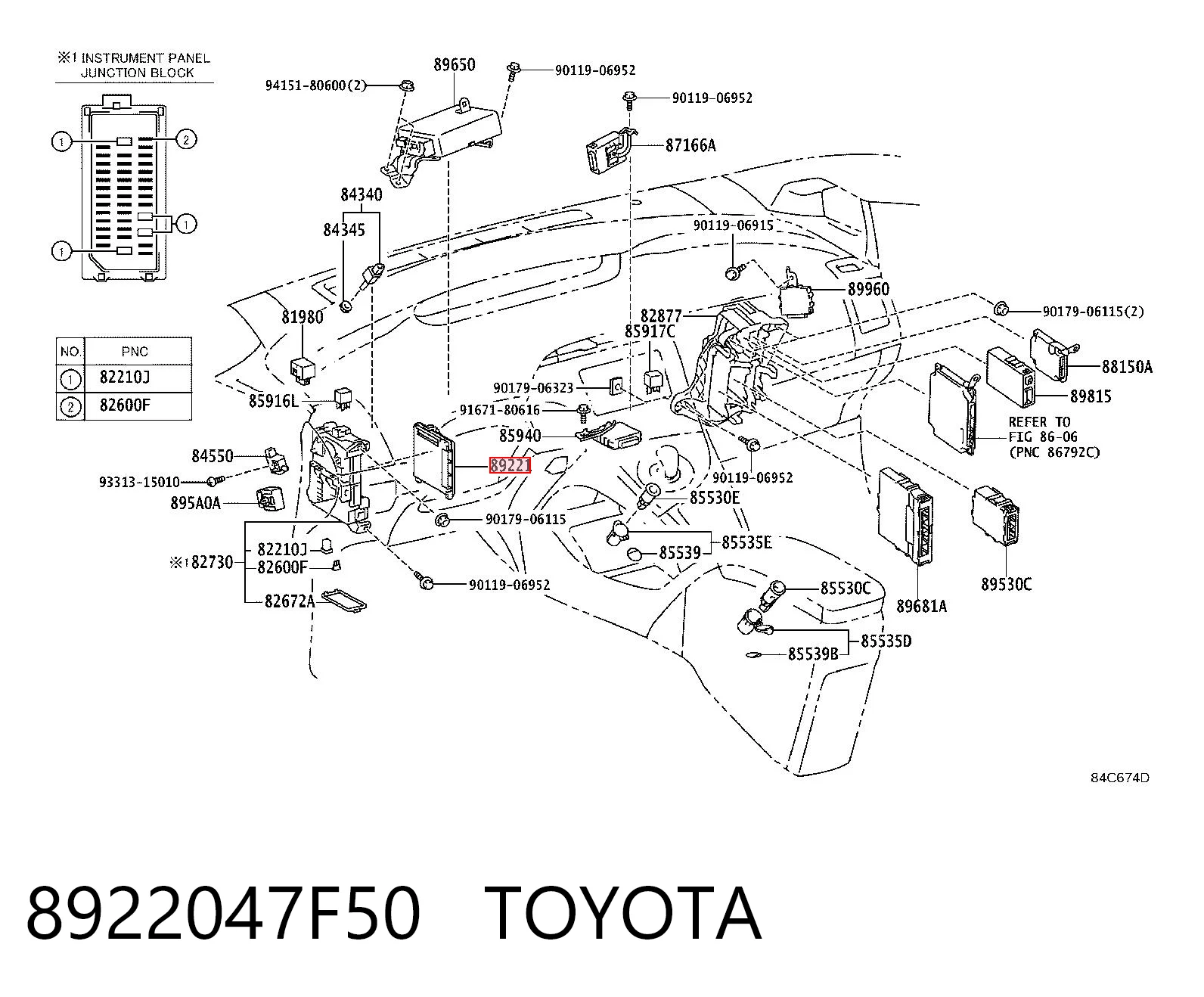 8922047F50 Toyota