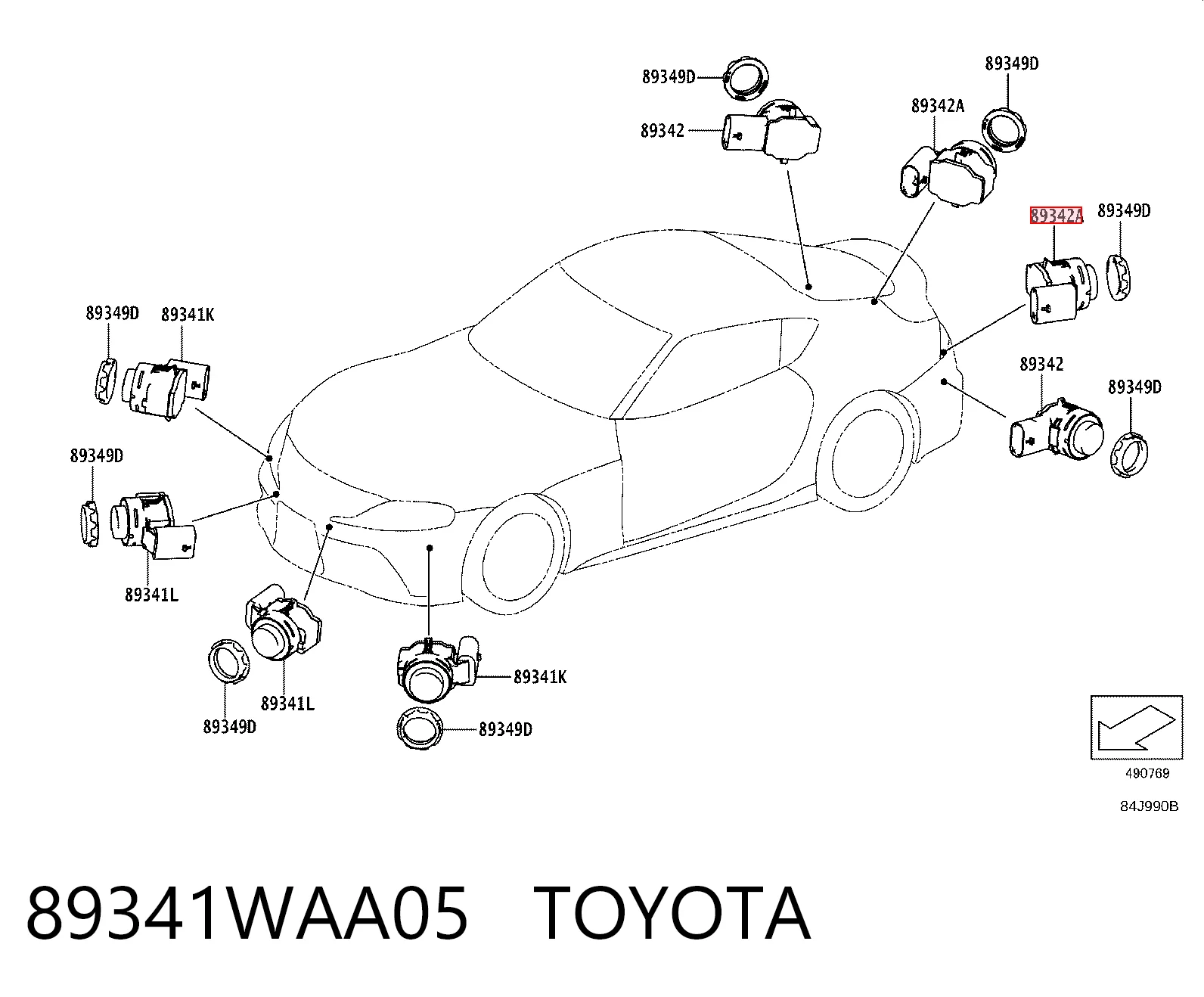 89341WAA05 Toyota