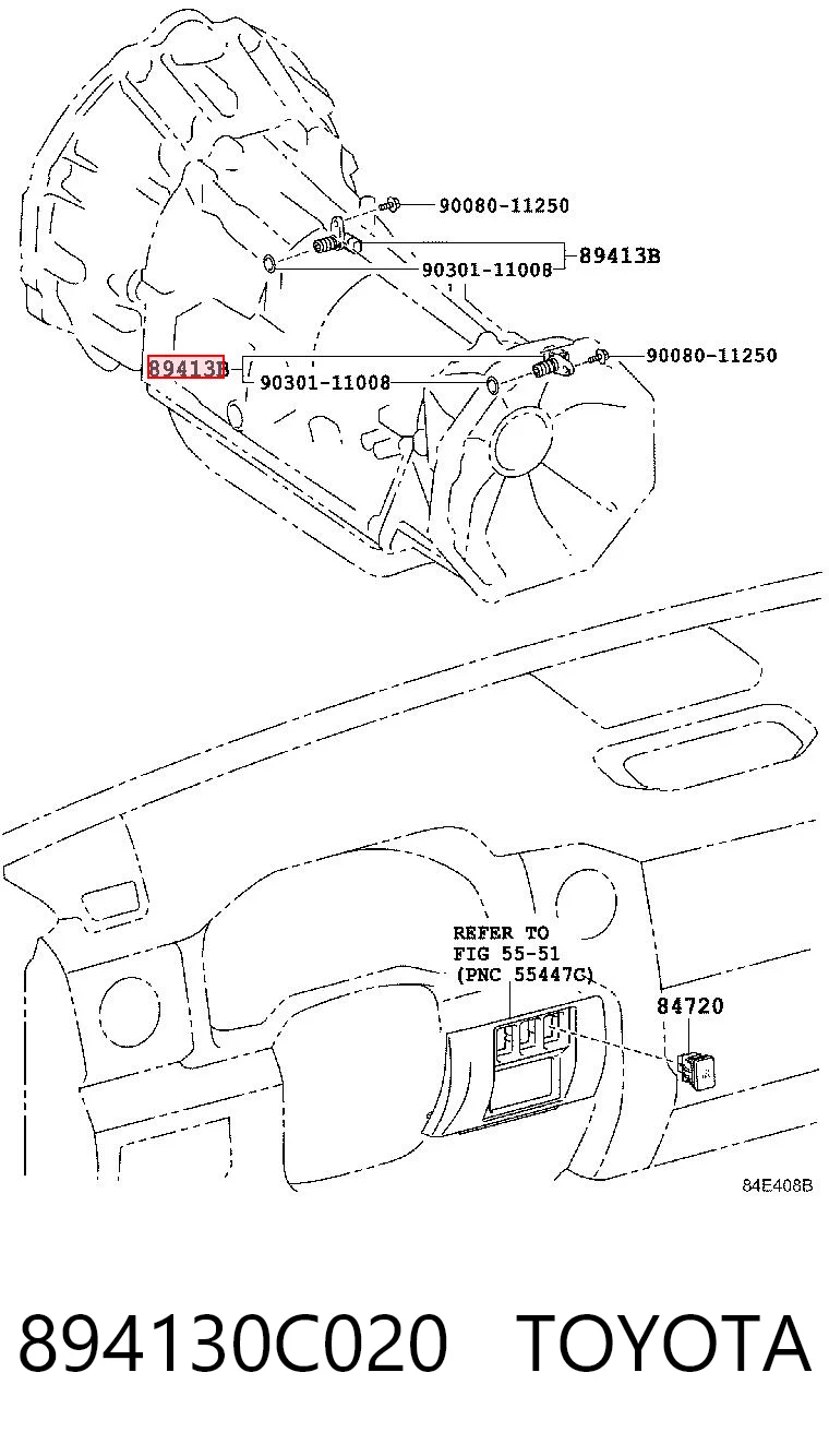 894130C020 Toyota Sensor de velocidade