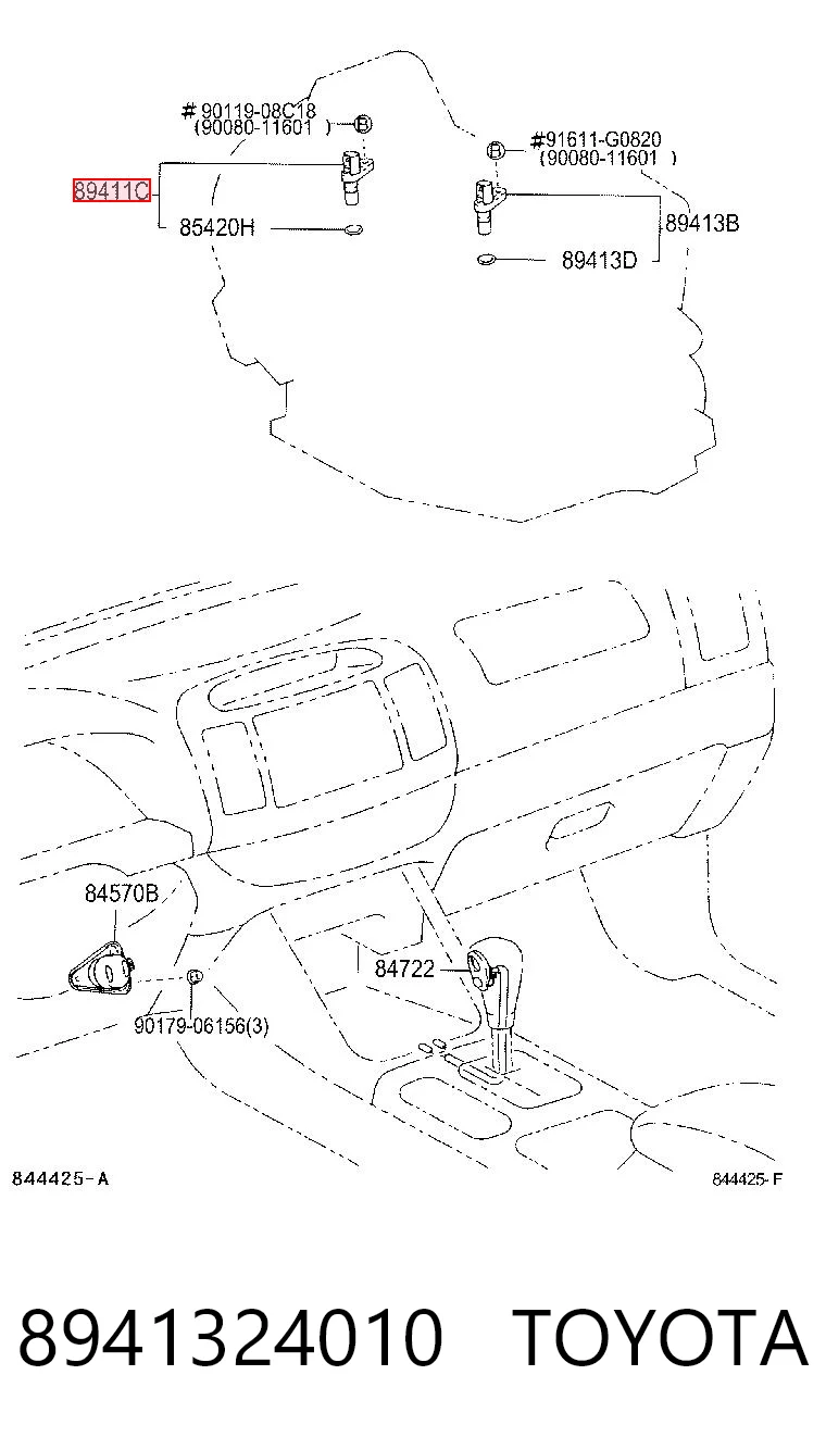 8941324010 Toyota Sensor de velocidade