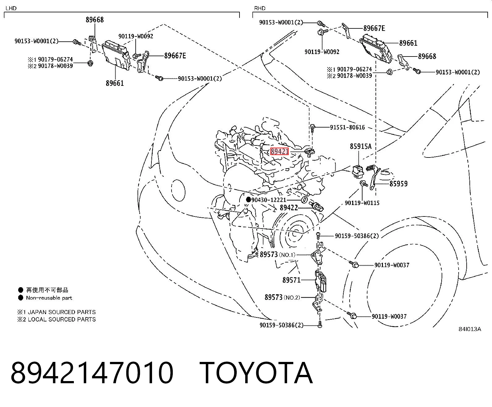 8942147010 Toyota Sensor de pressão de supercompressão