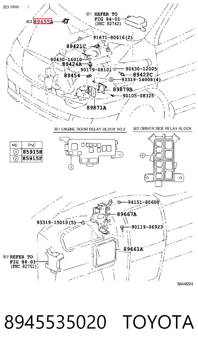 8945535020 Toyota Sensor de pressão EGR