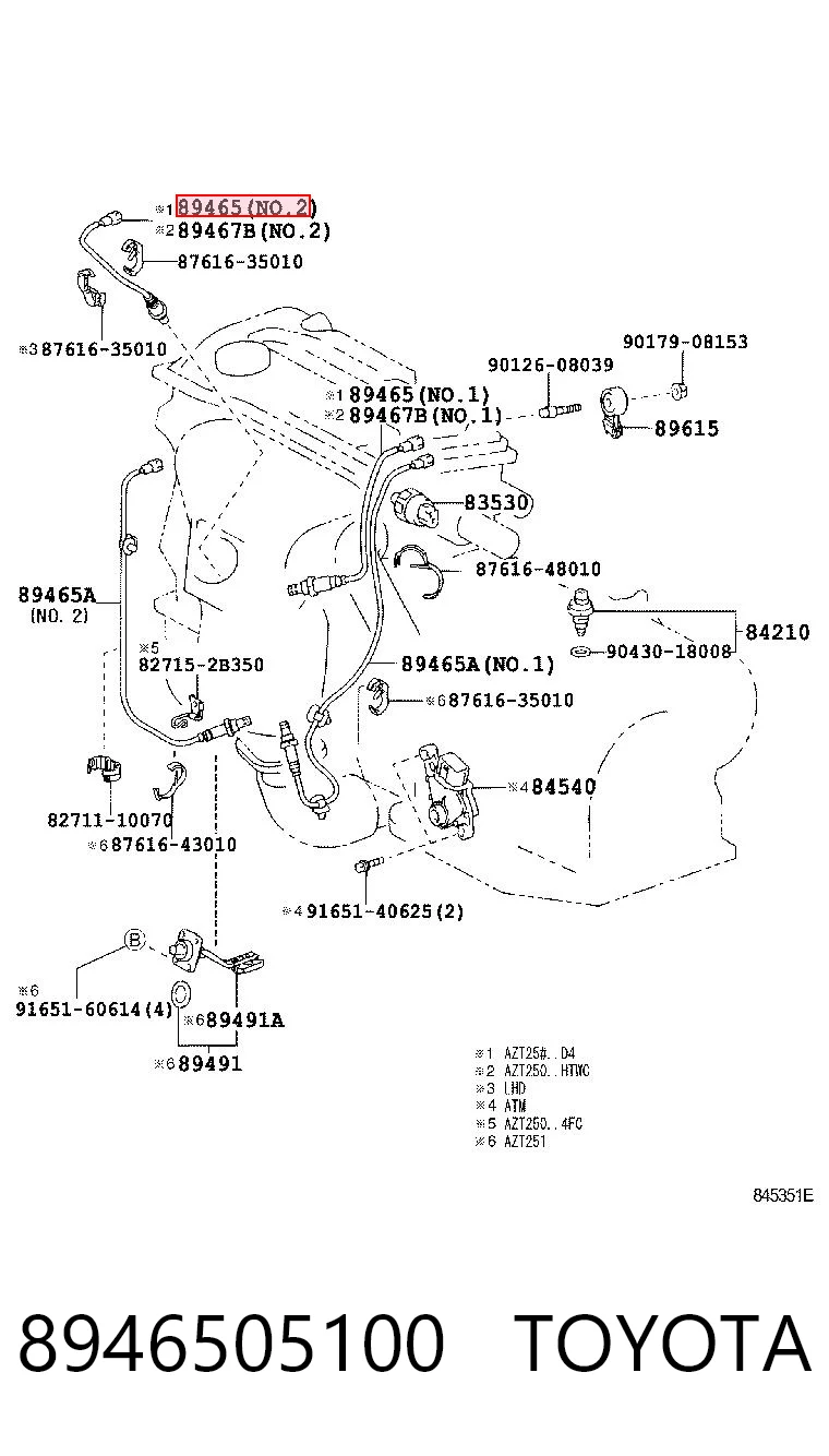 8946505100 Toyota