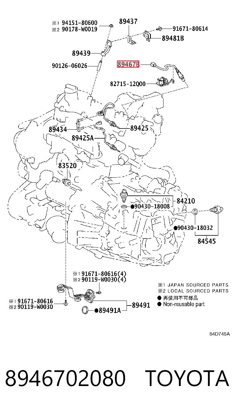 8946702080 Toyota