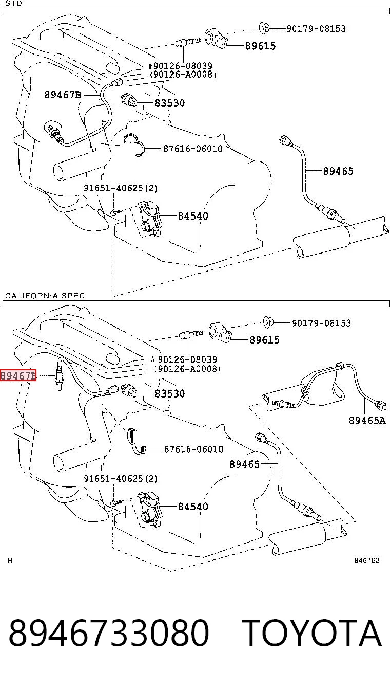Sonda lambda, sensor de oxigênio Toyota Camry preço, a partir de 94,81 USD