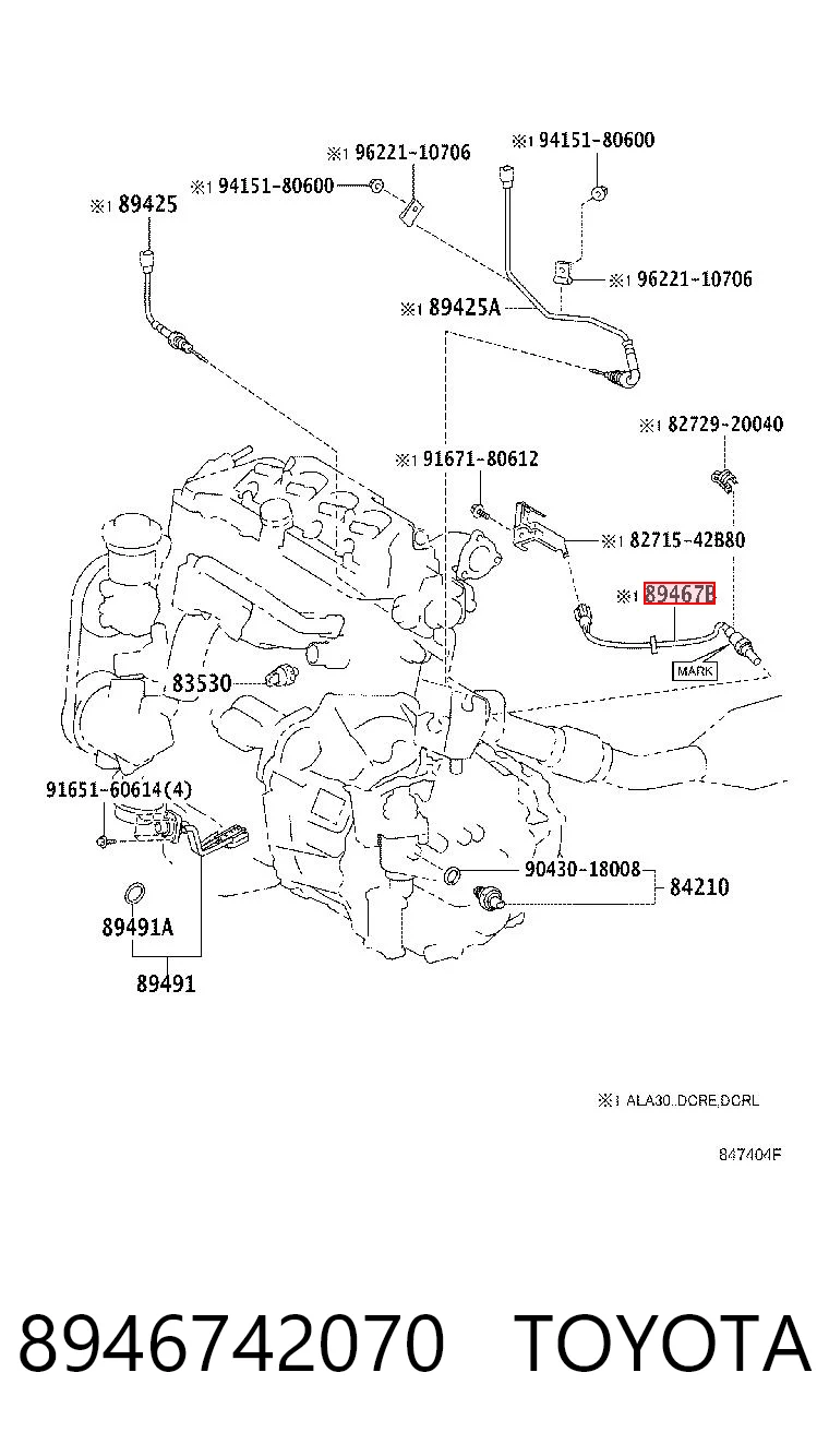 8946742070 Toyota