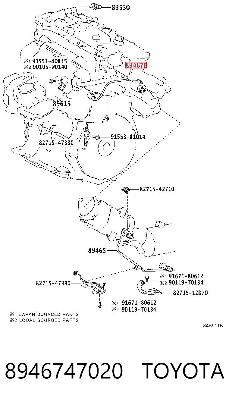 8946747020 Toyota 