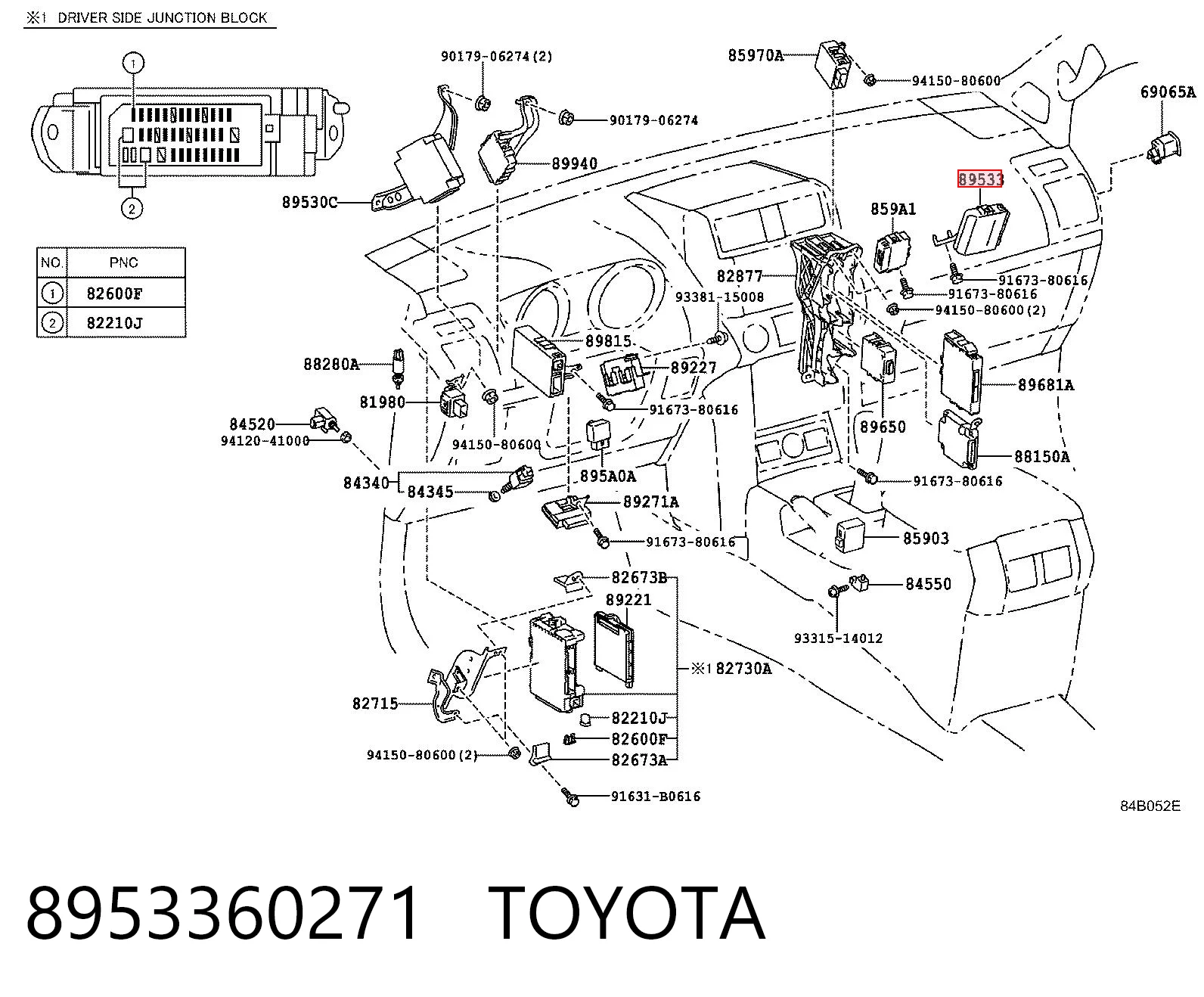 8953360271 Toyota