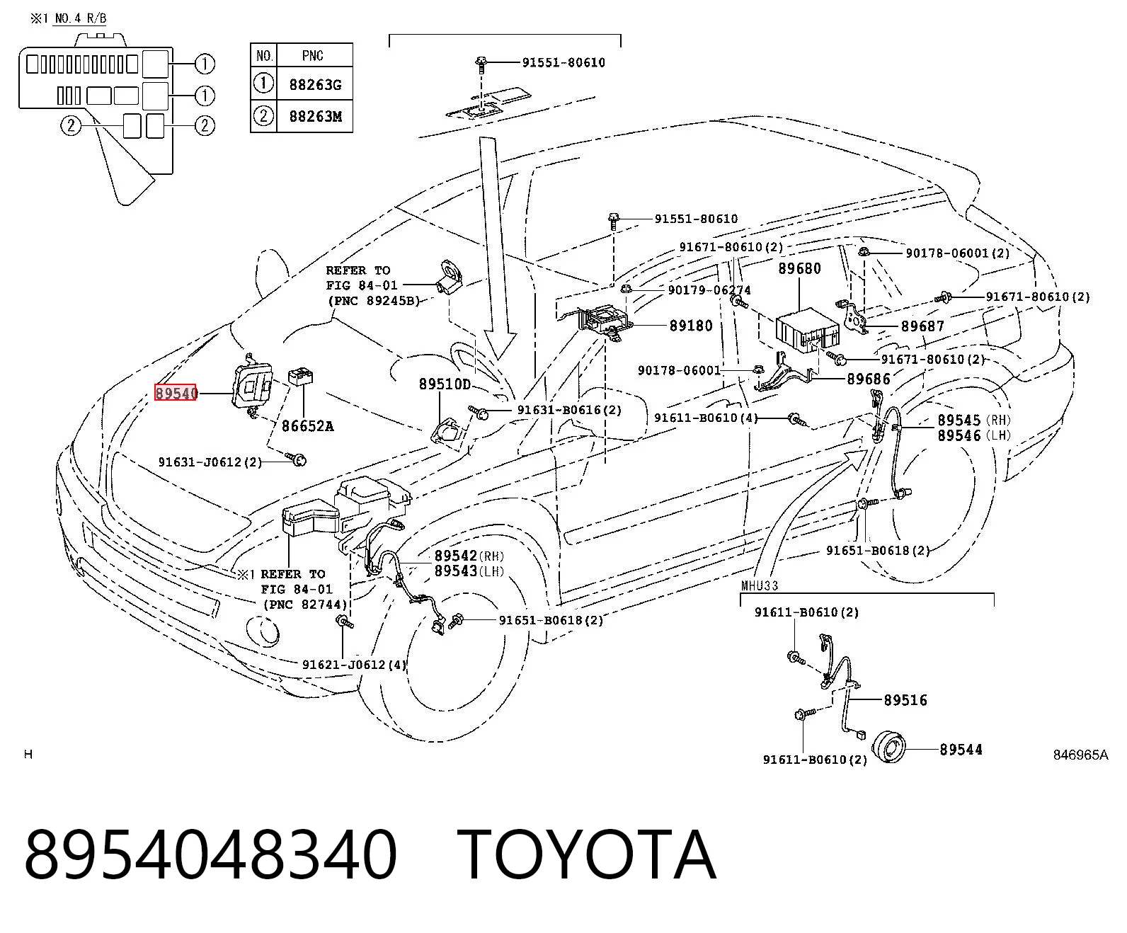8954048340 Toyota