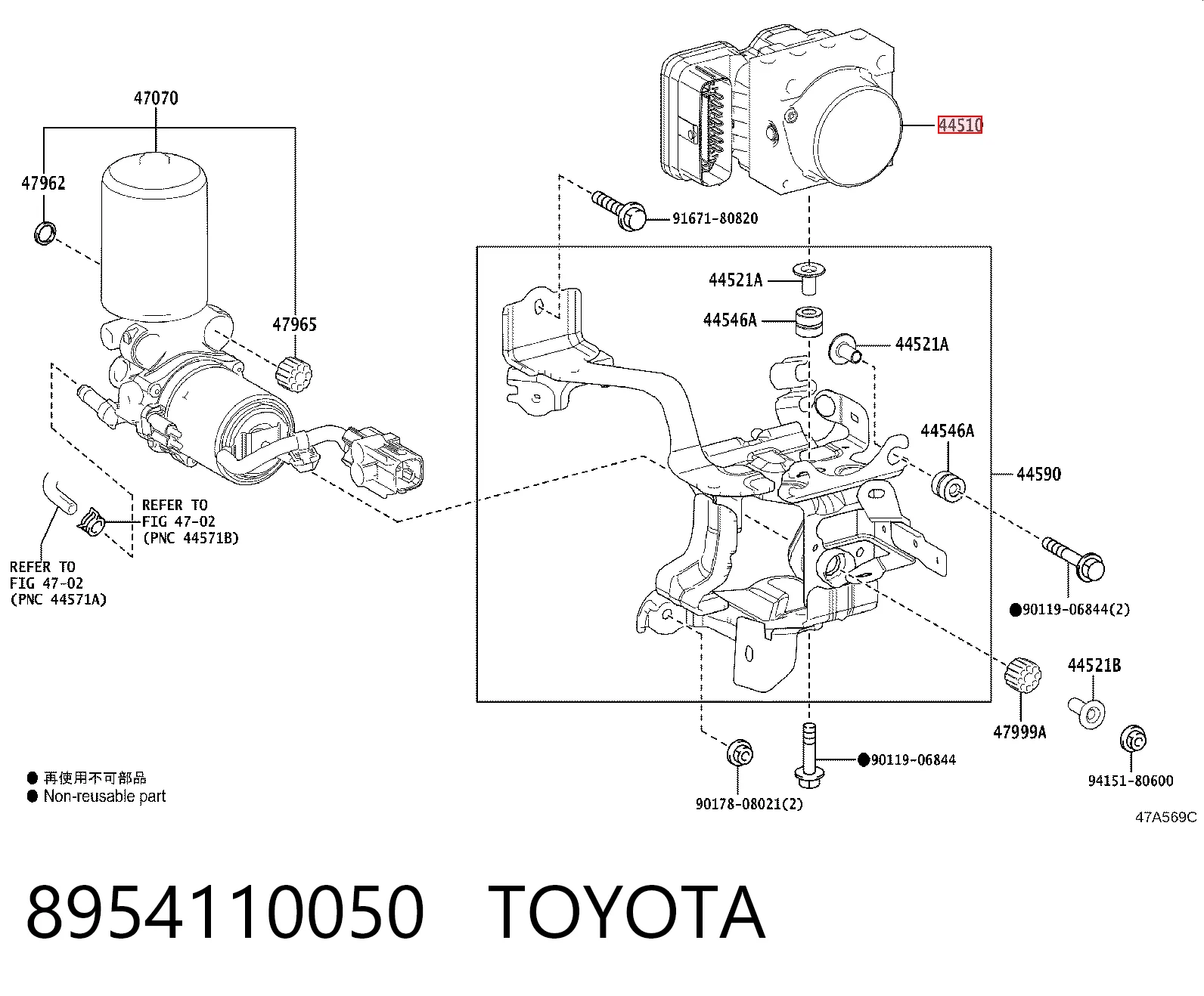 Unidade hidráulico de controlo ABS Toyota C-HR hatchback (X10) (2016 - 2023) 