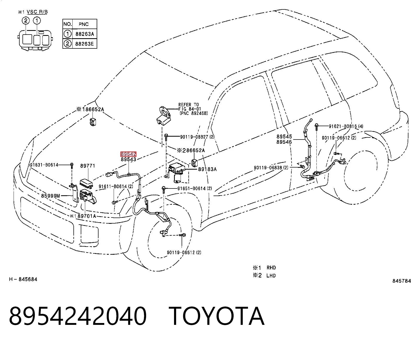 8954242040 Toyota