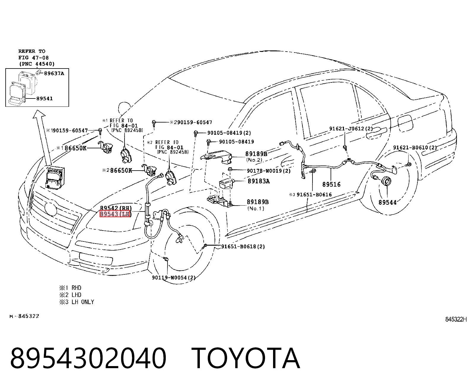 8954302040 Toyota