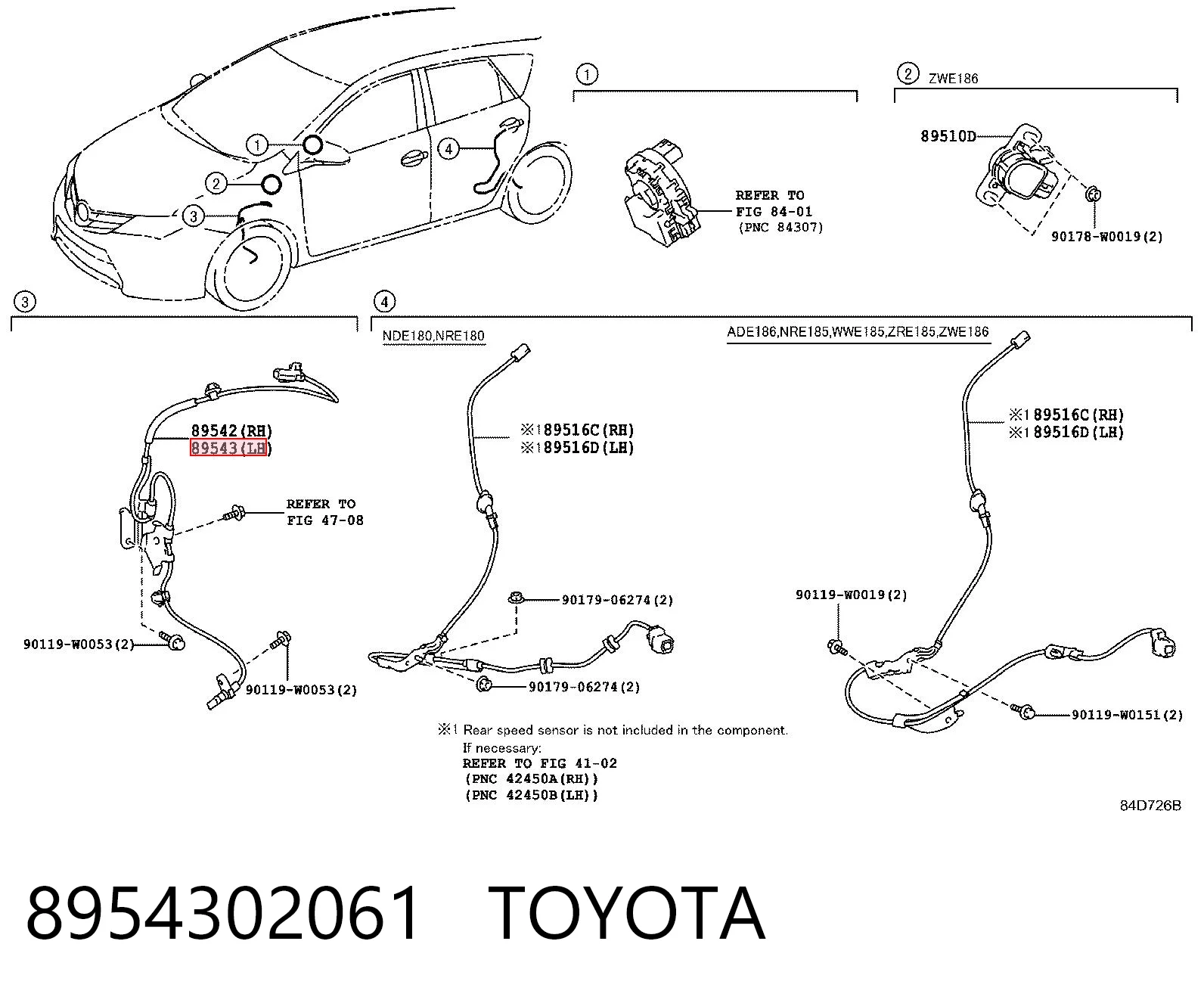 8954302061 Toyota
