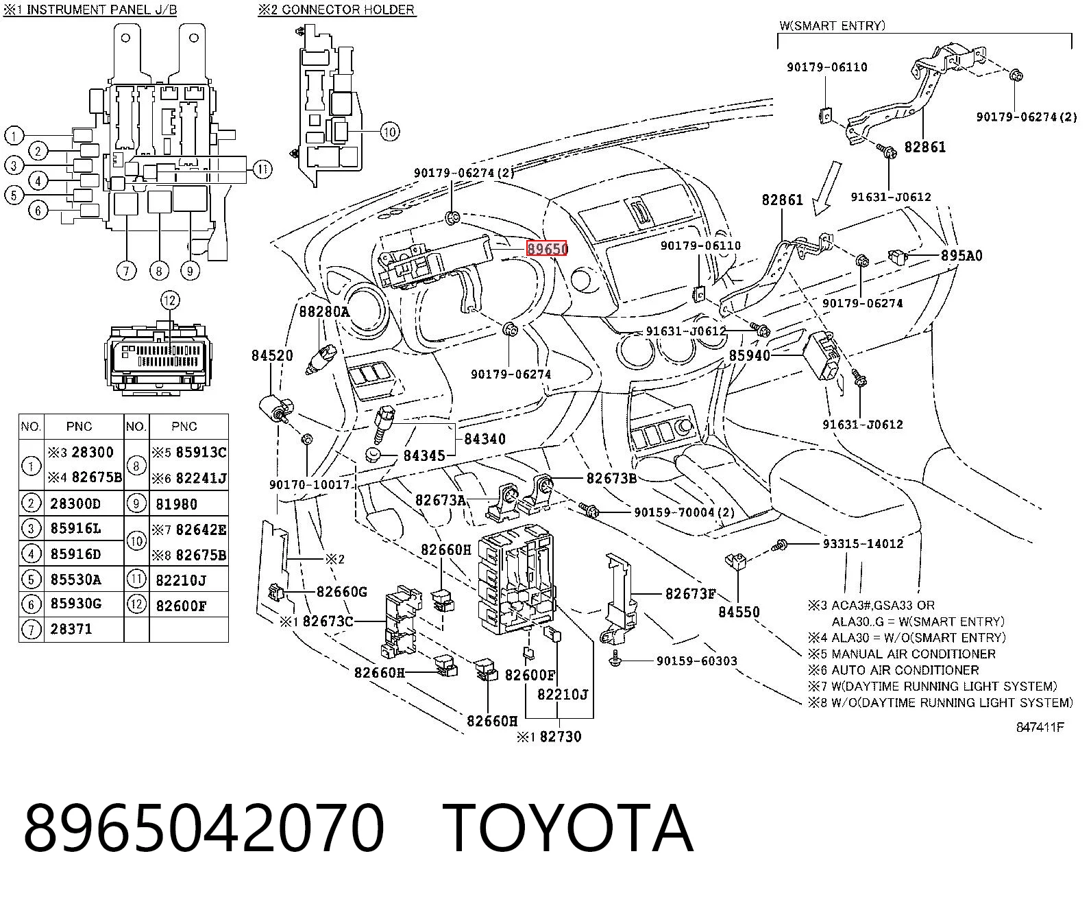 8965042070 Toyota