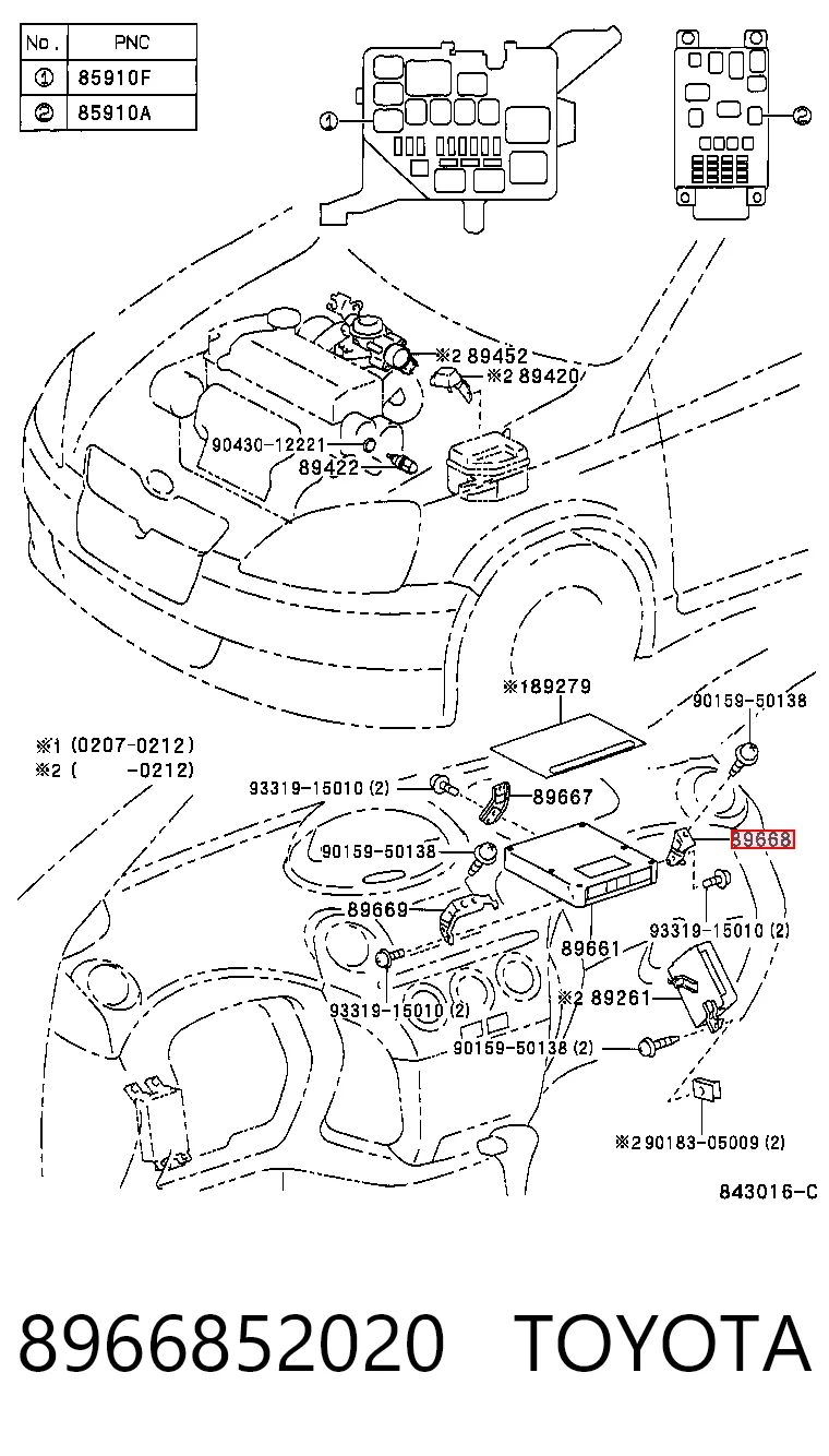 8966852020 Toyota