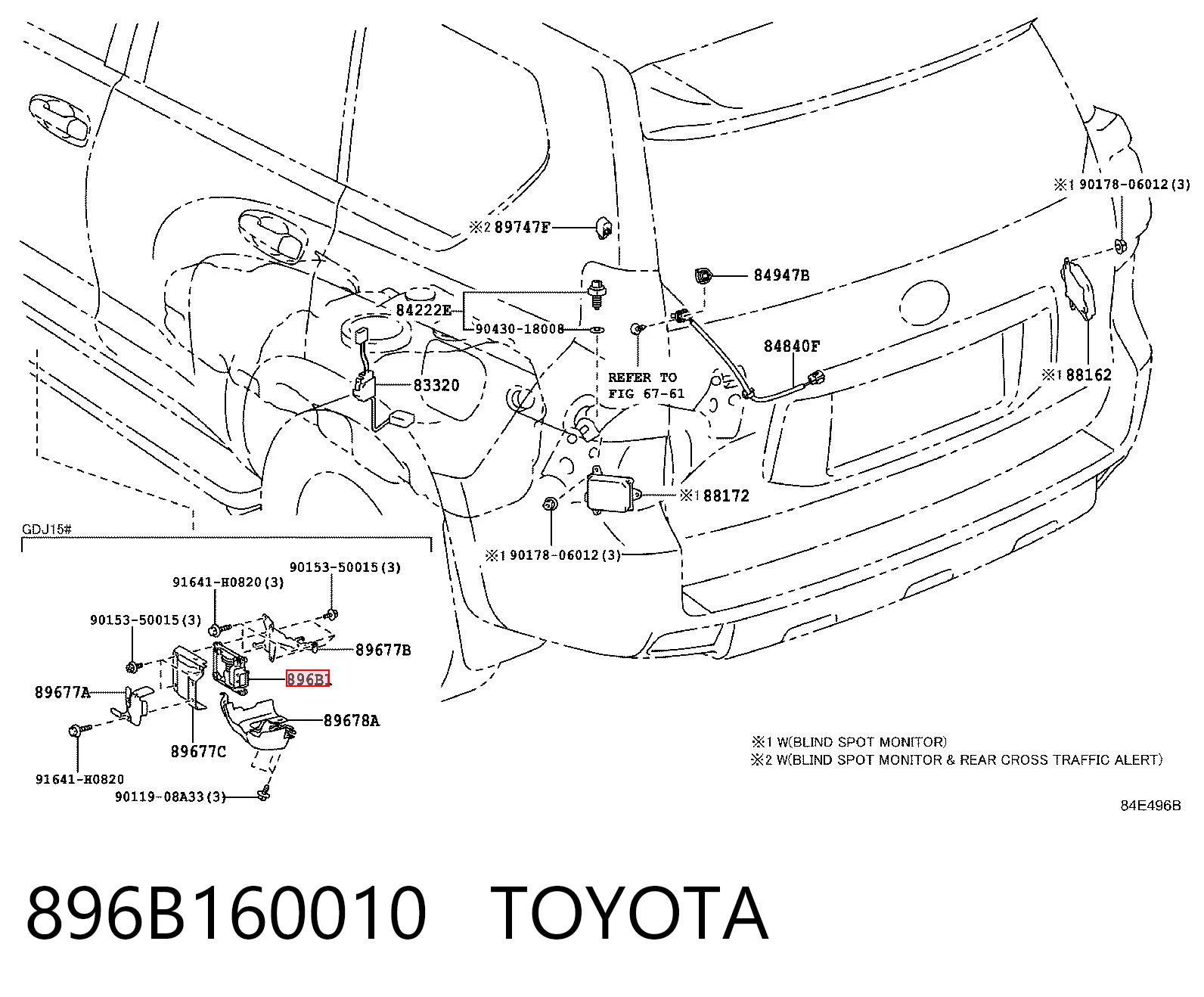 896B160010 Toyota