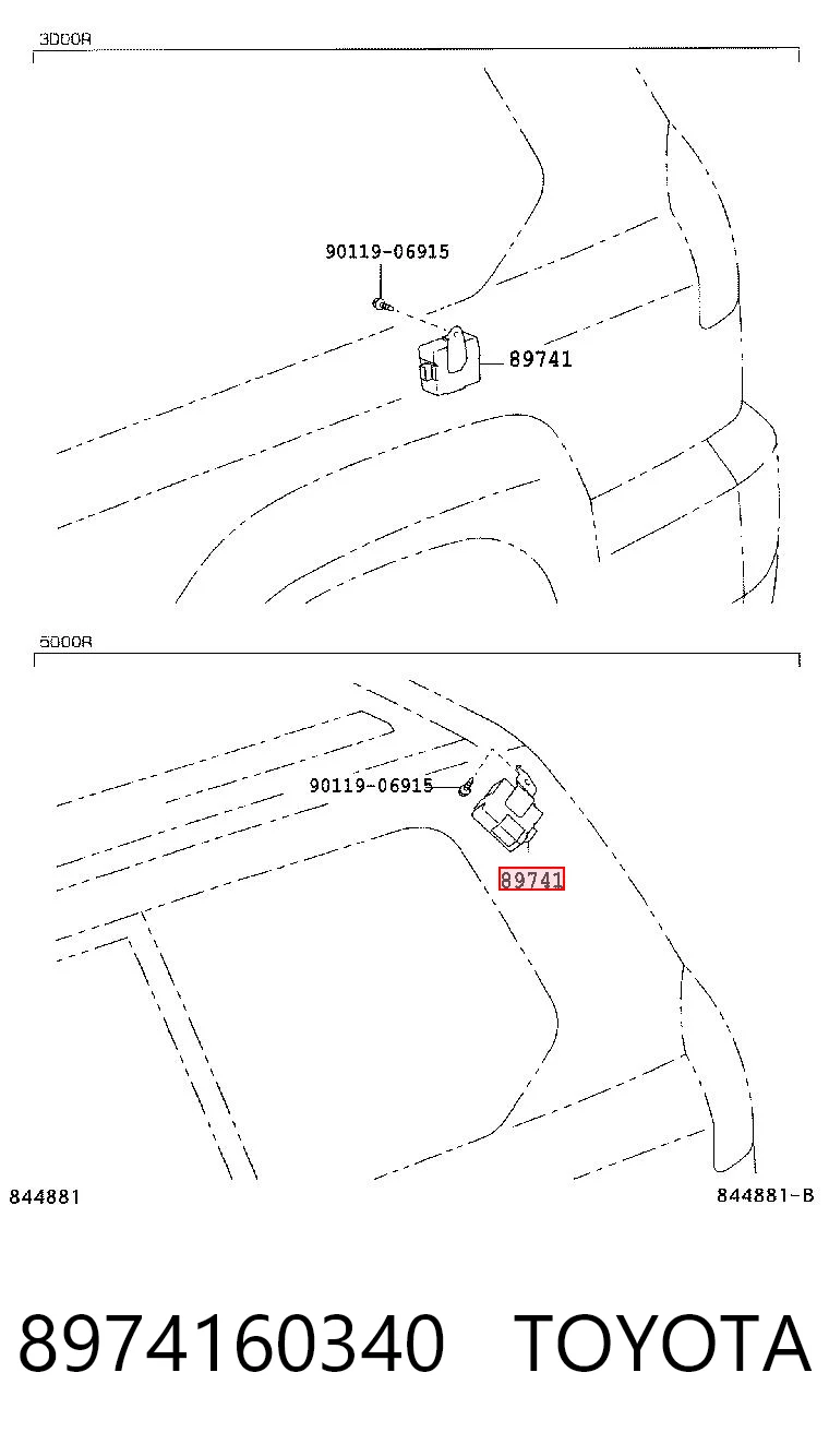 8974160340 Toyota