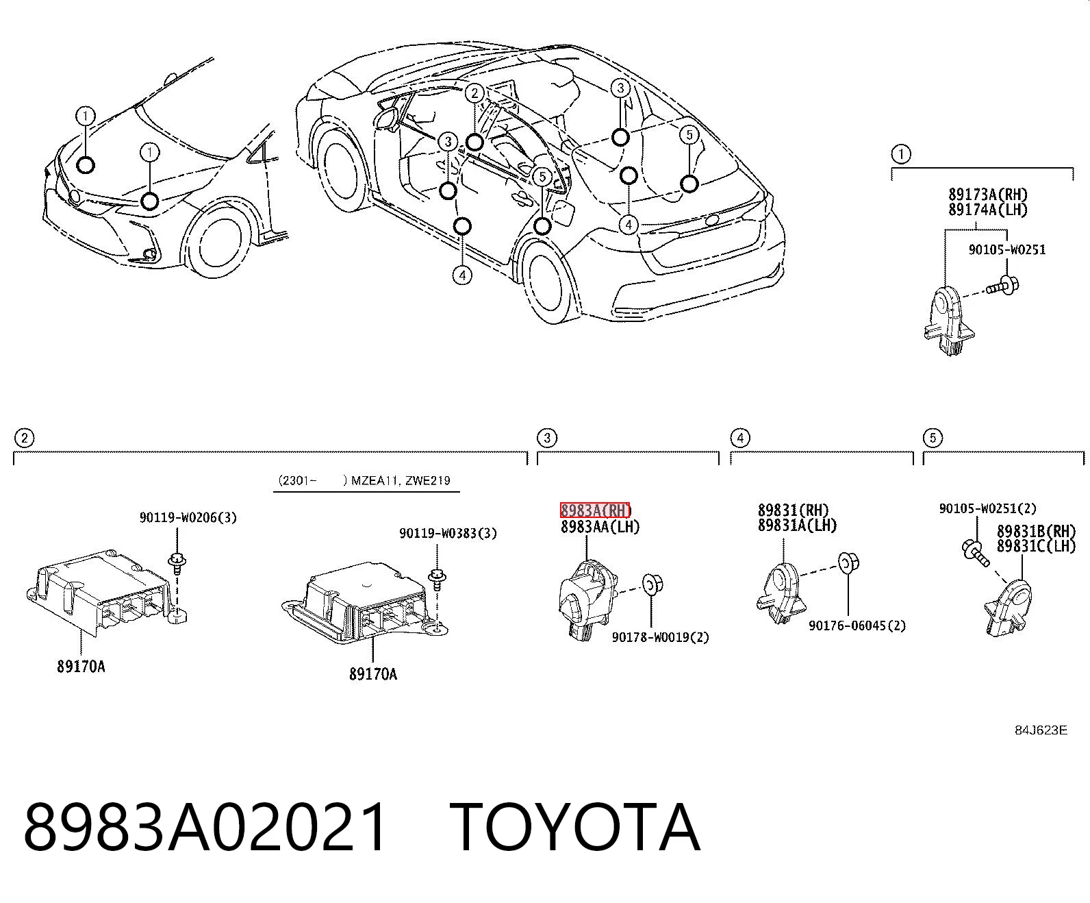 8983A02021 Toyota