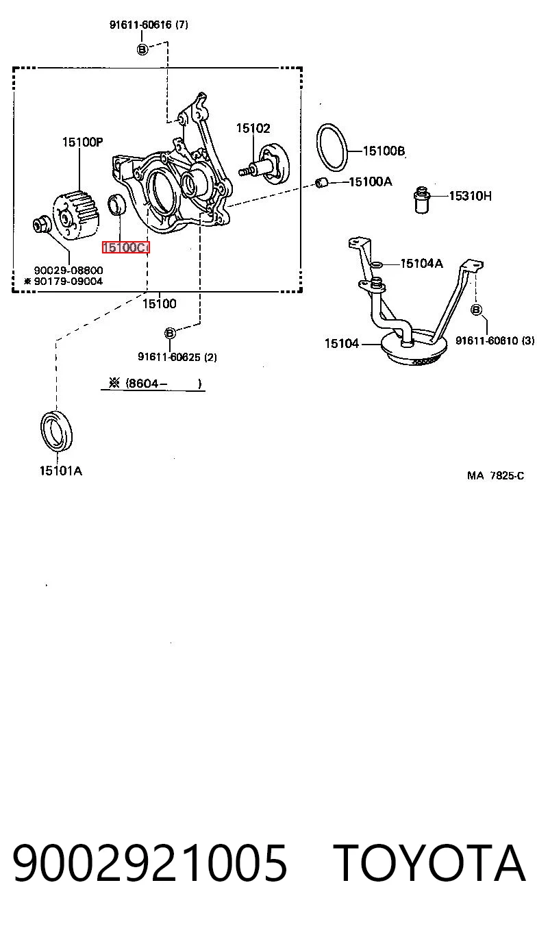 T1291 Musashi Bucim de bomba de óleo da Caixa Automática de Mudança