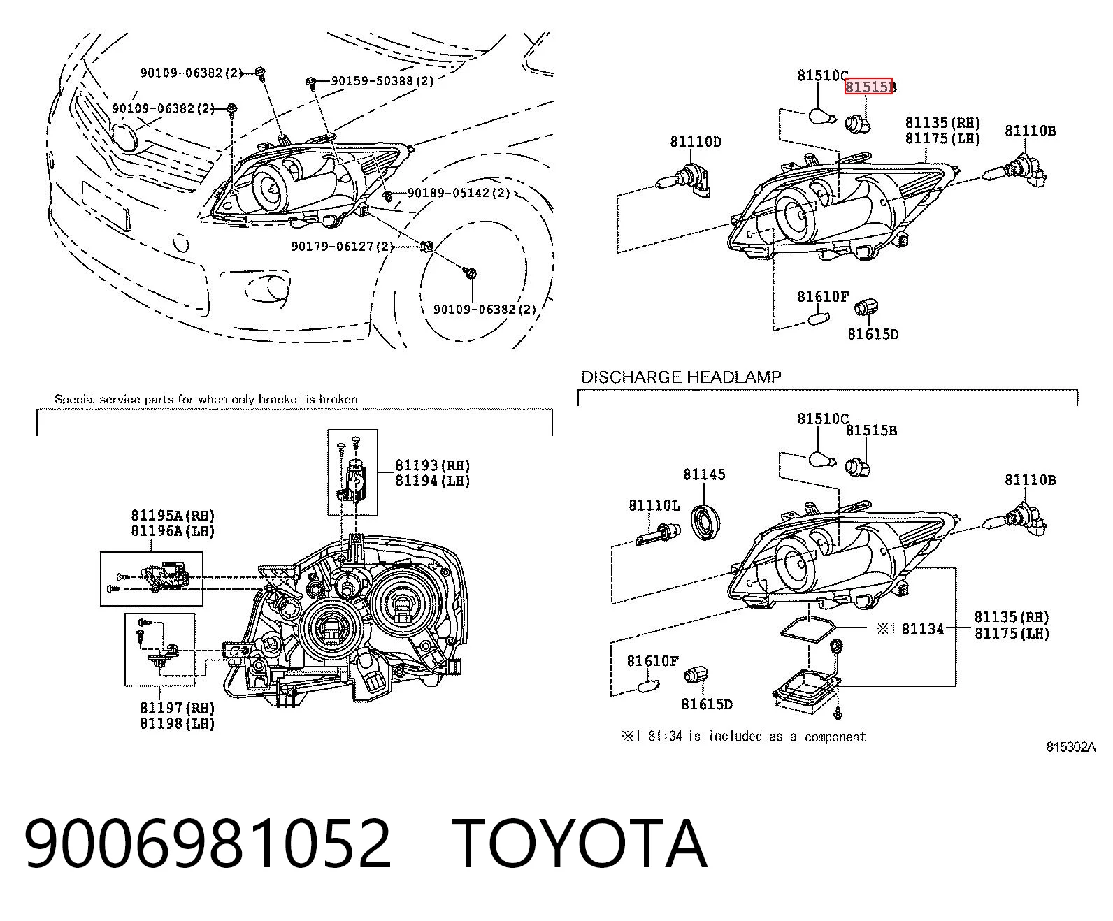 9006981052 Toyota 
