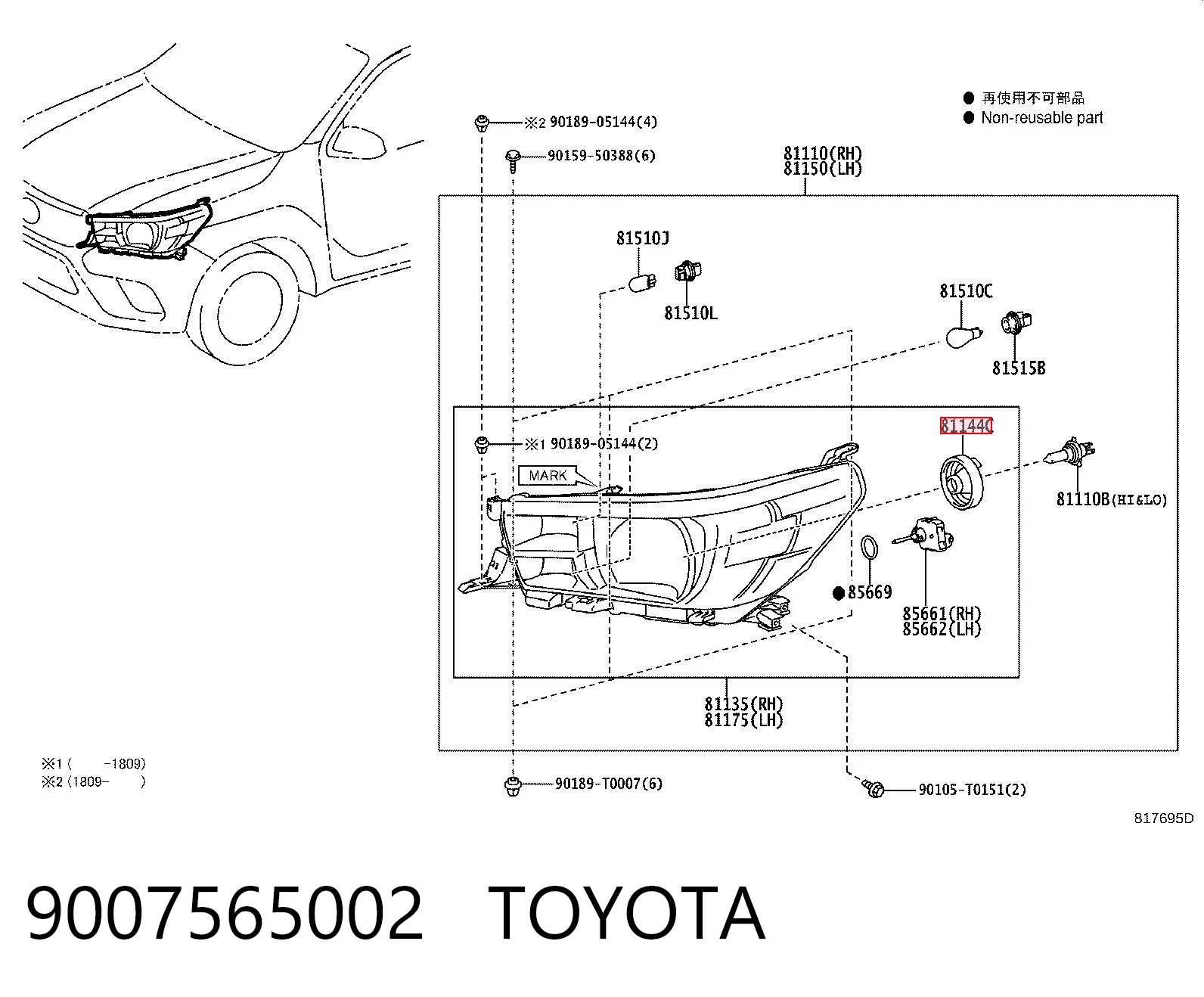 9007565002 Toyota