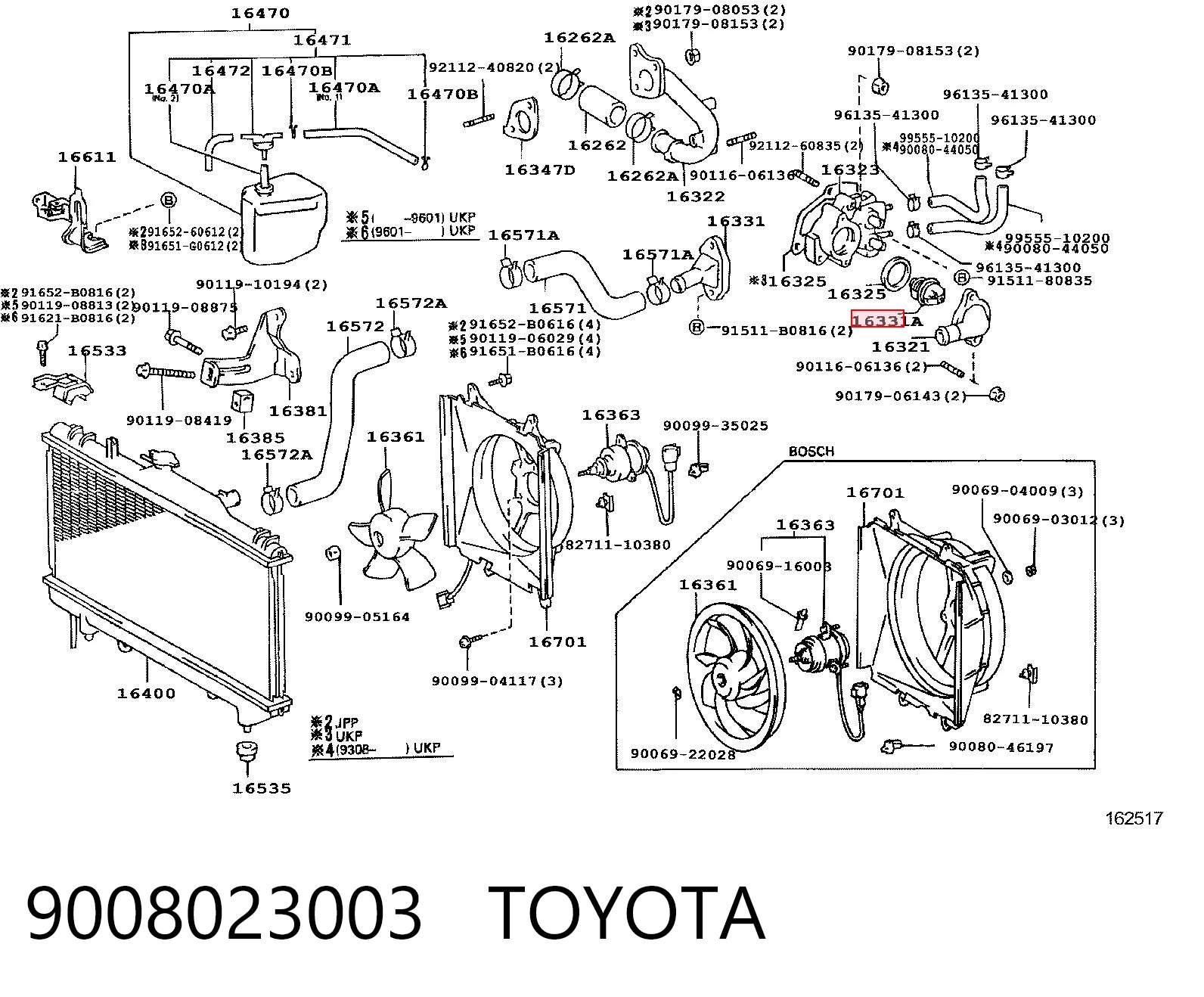 9008023003 Toyota