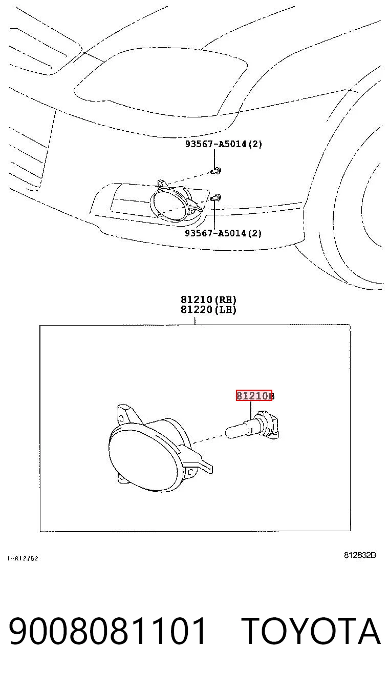 9008081101 Toyota