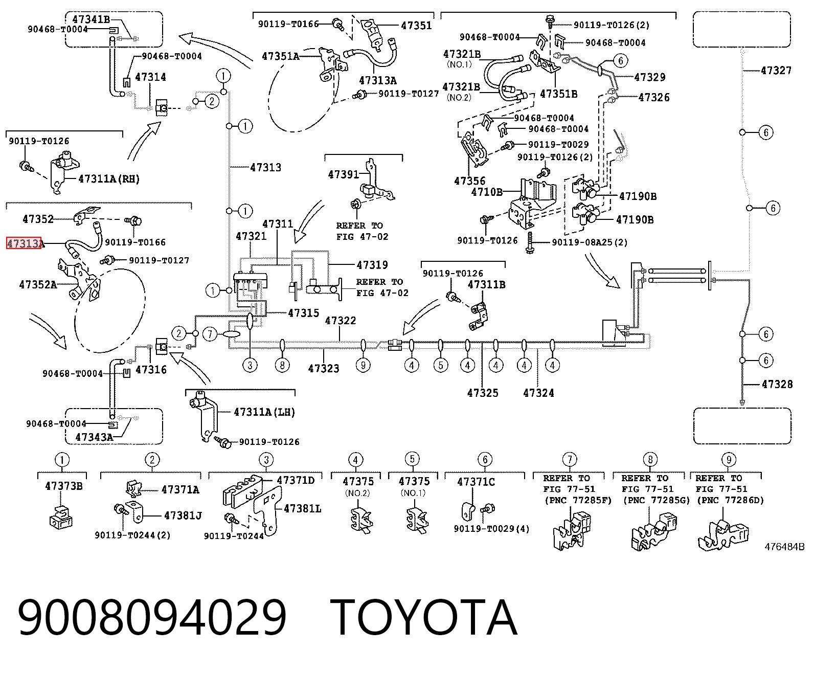 Mangueira do freio dianteira Toyota Hilux  KUN15 ao melhor preço