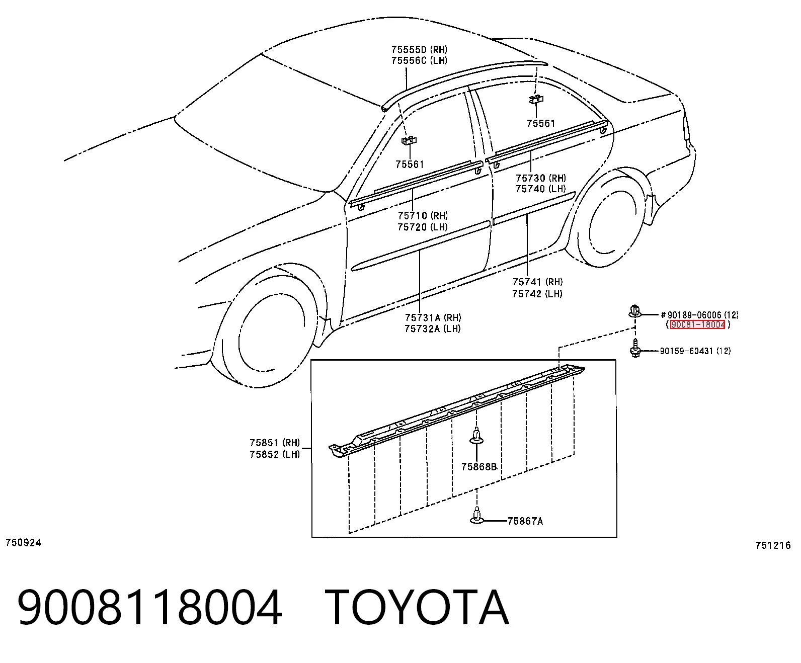9008118004 Toyota