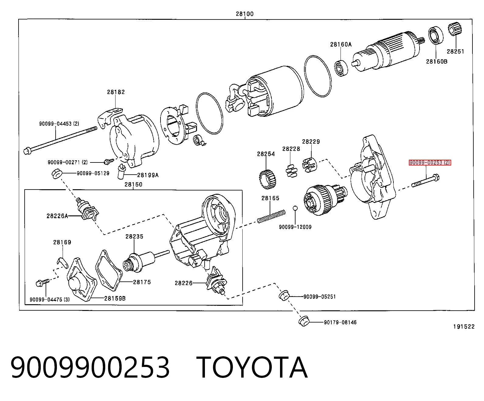 9009900253 Toyota
