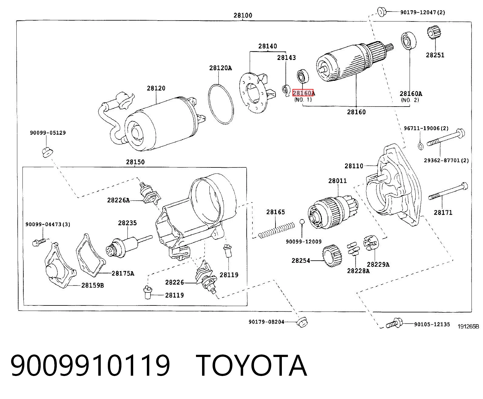 Rolamento do motor de arranco Mitsubishi ME700038 preço, a partir de 2,77 USD