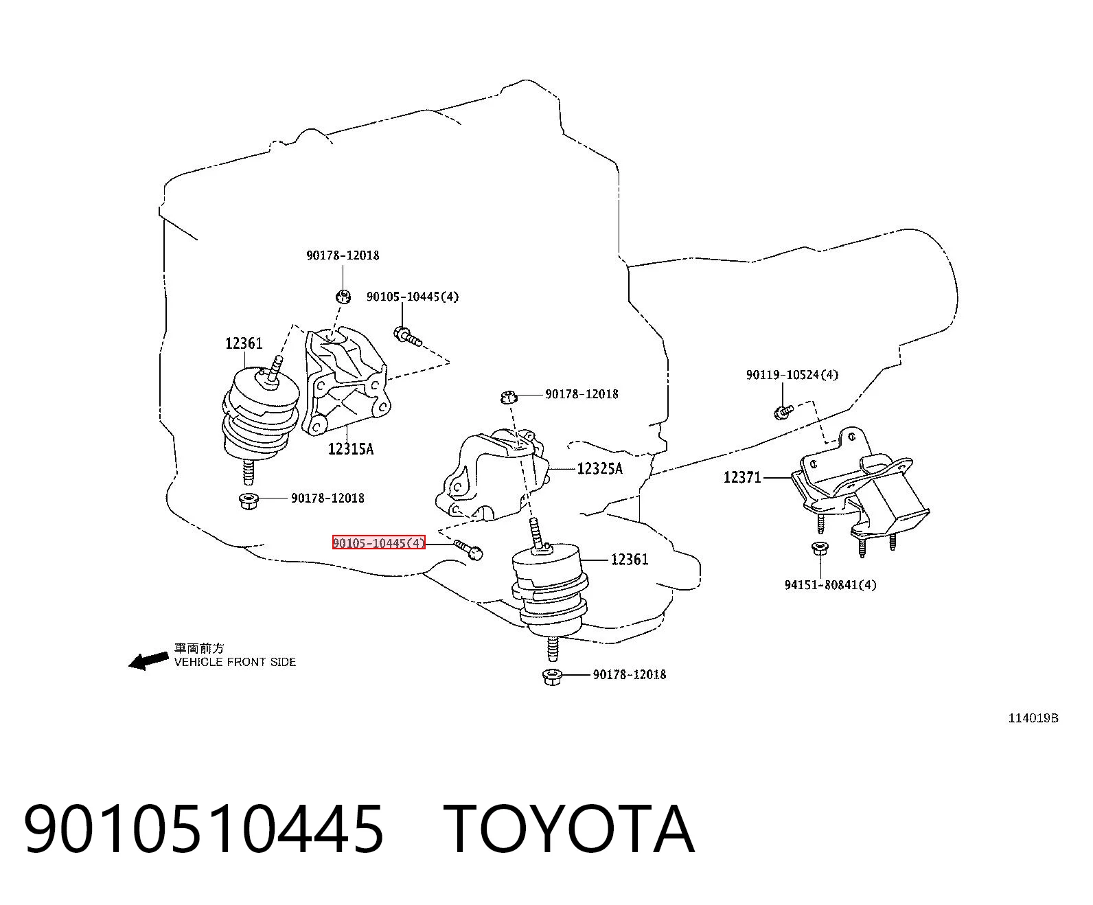 9010510445 Toyota