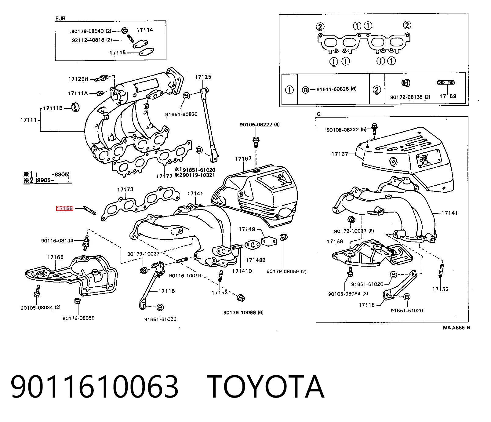 9011610063 Toyota