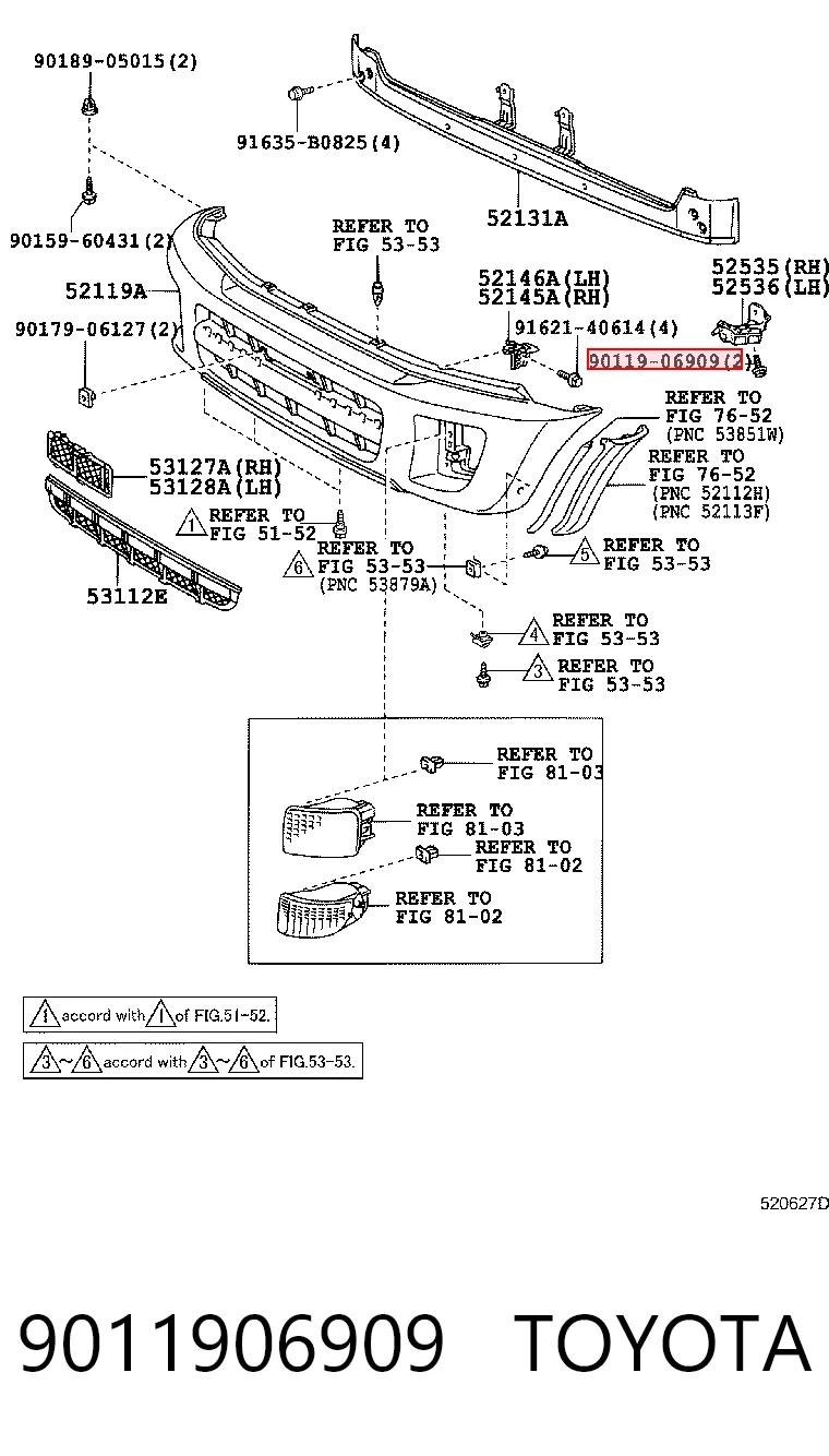 9011906909 Toyota