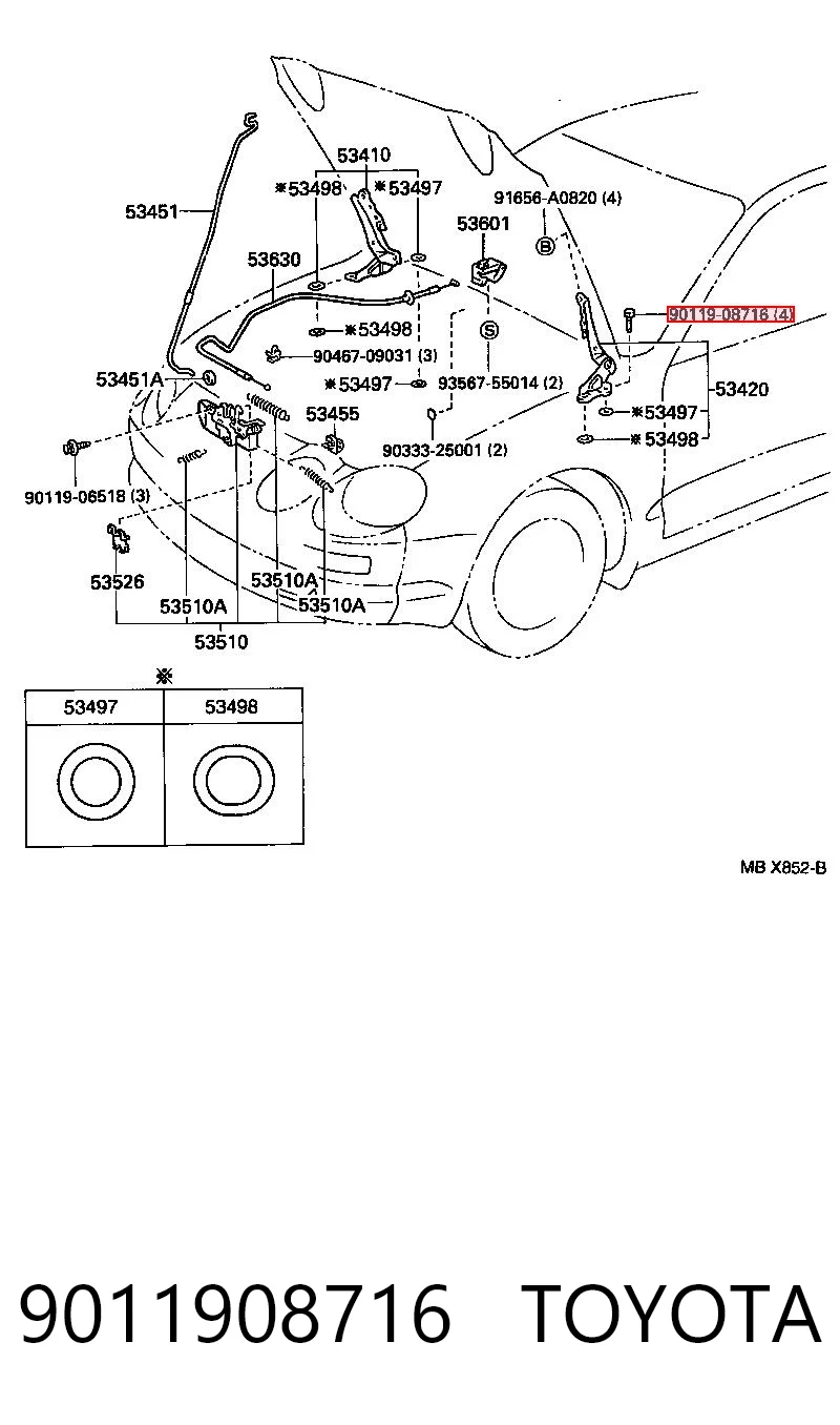 9011908716 Toyota