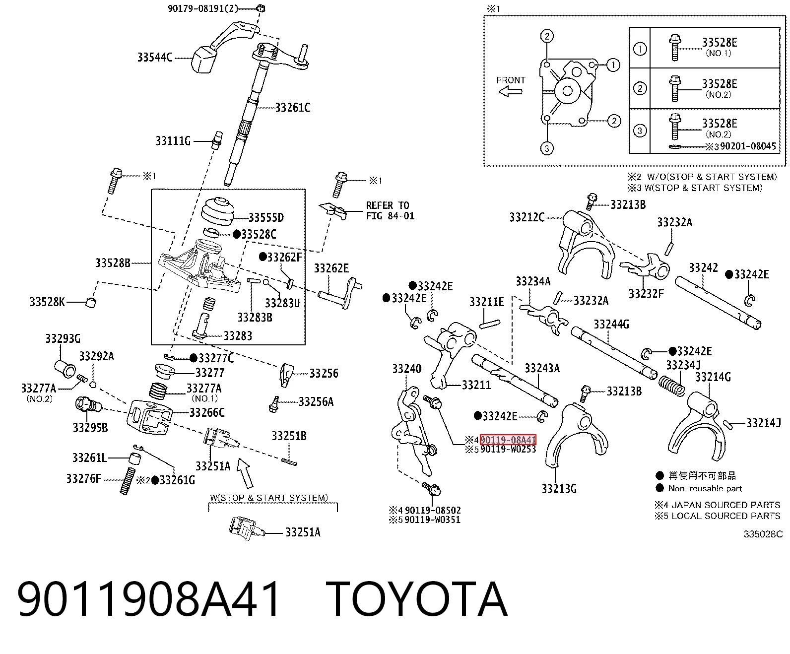 9011908A41 Toyota