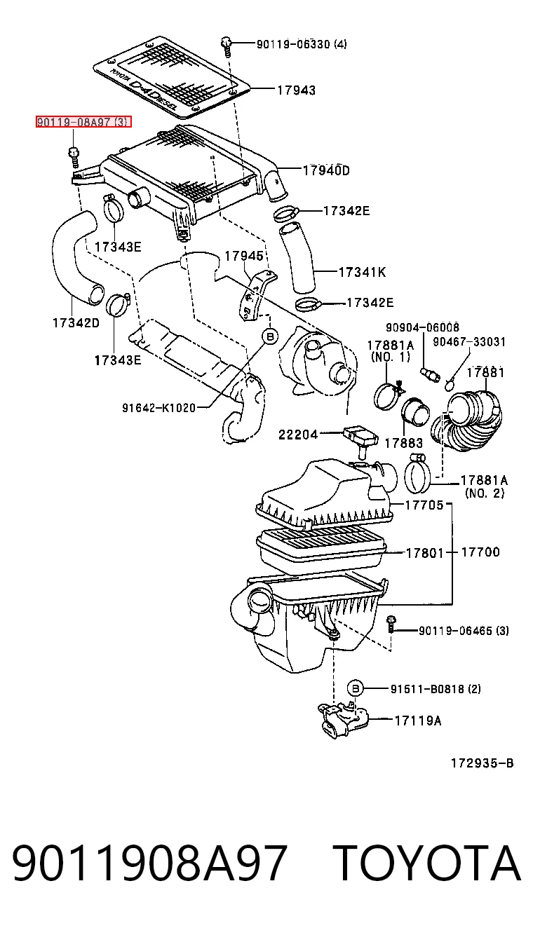 9011908A97 Toyota