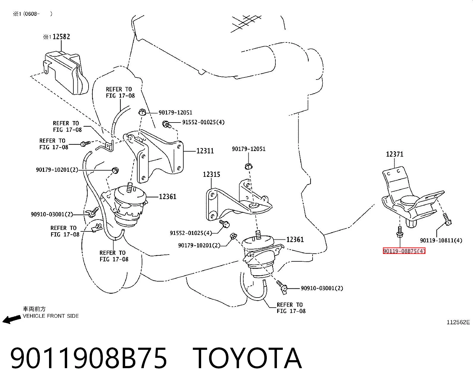 9011908B75 Toyota