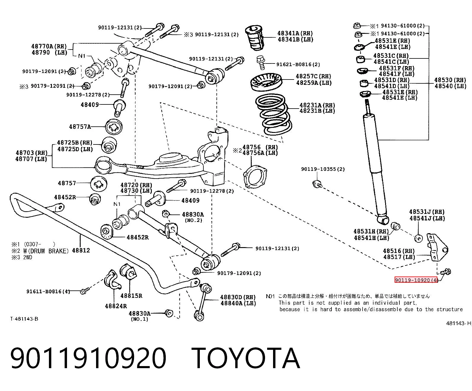 9011910920 Toyota