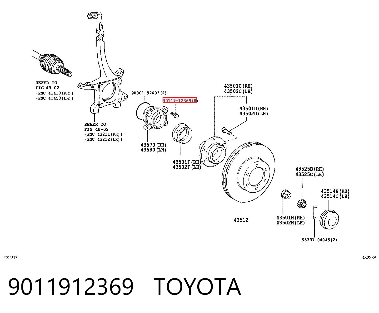 9011912369 Toyota