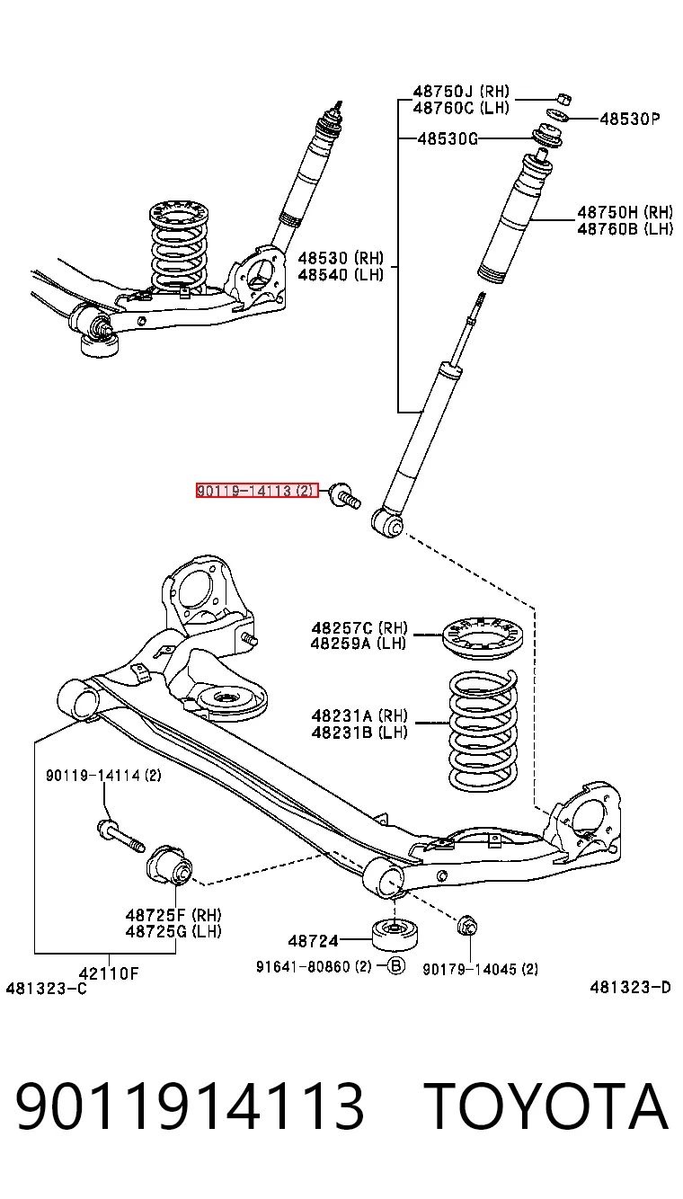 9011914113 Toyota