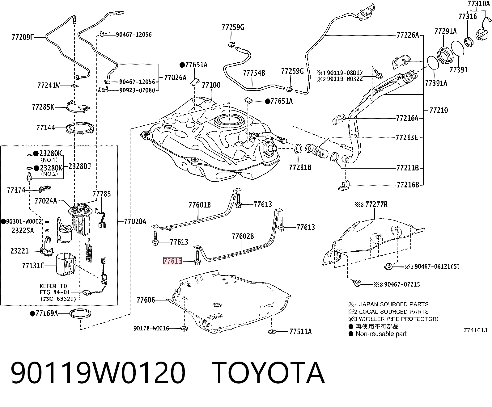 90119W0120 Toyota