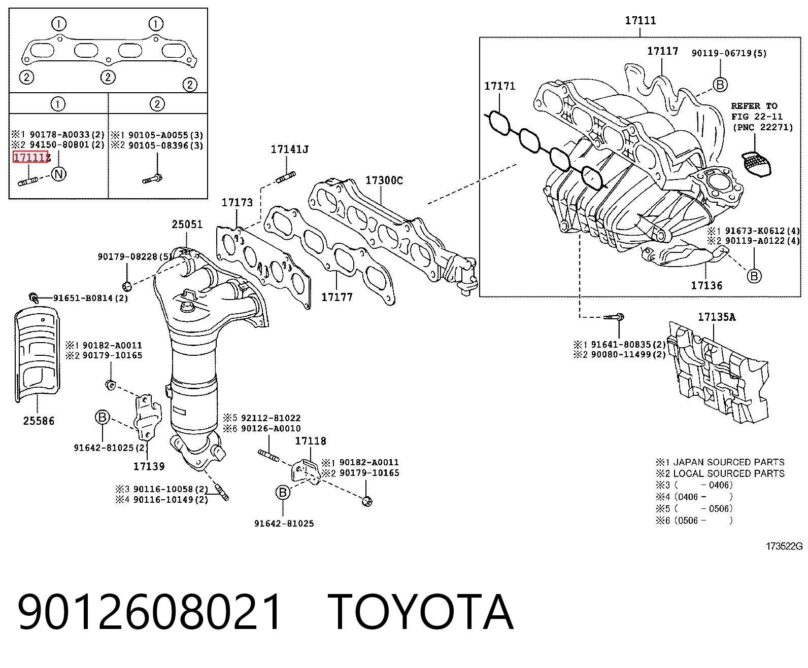 9012608021 Toyota 