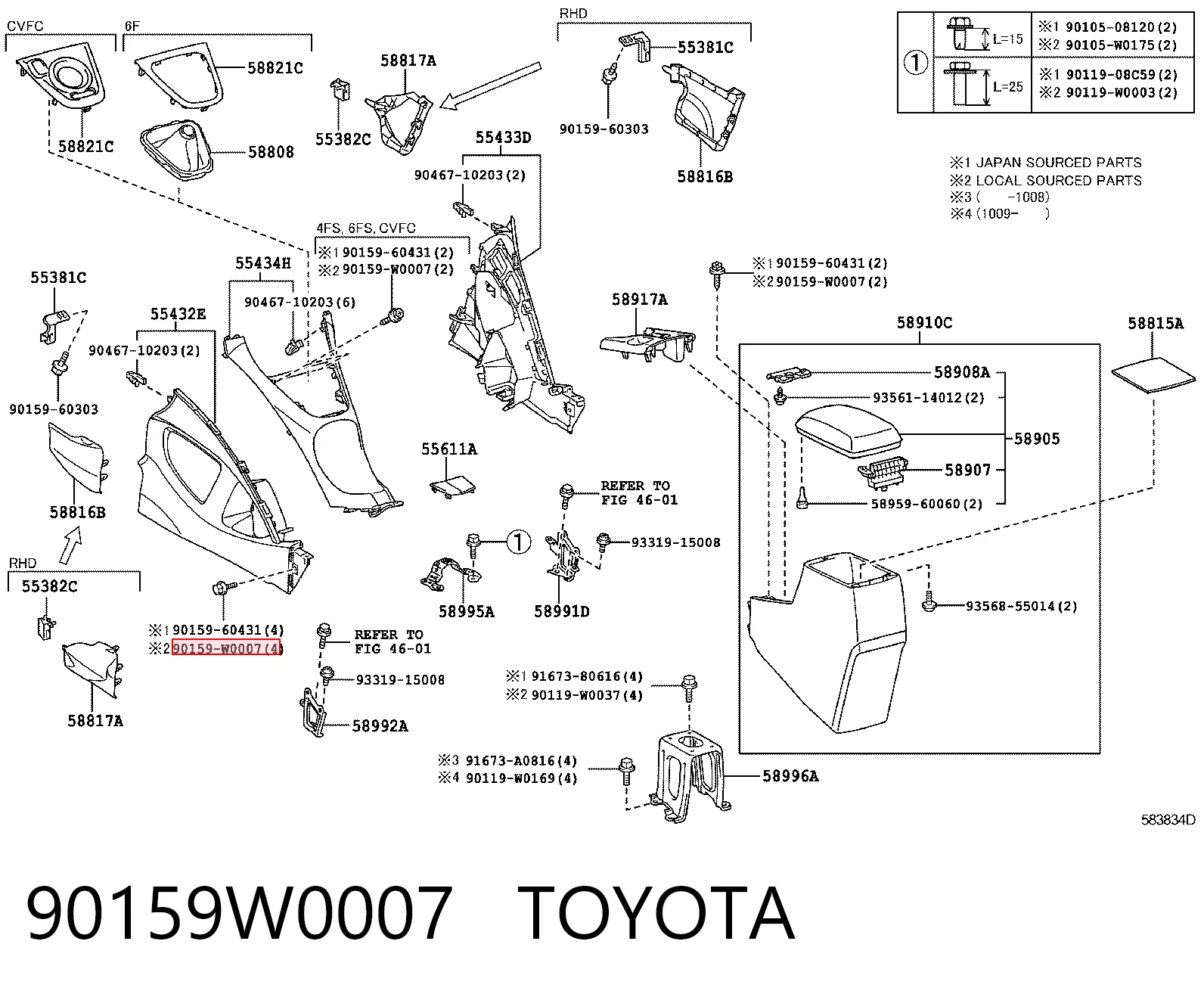 90159W0007 Toyota
