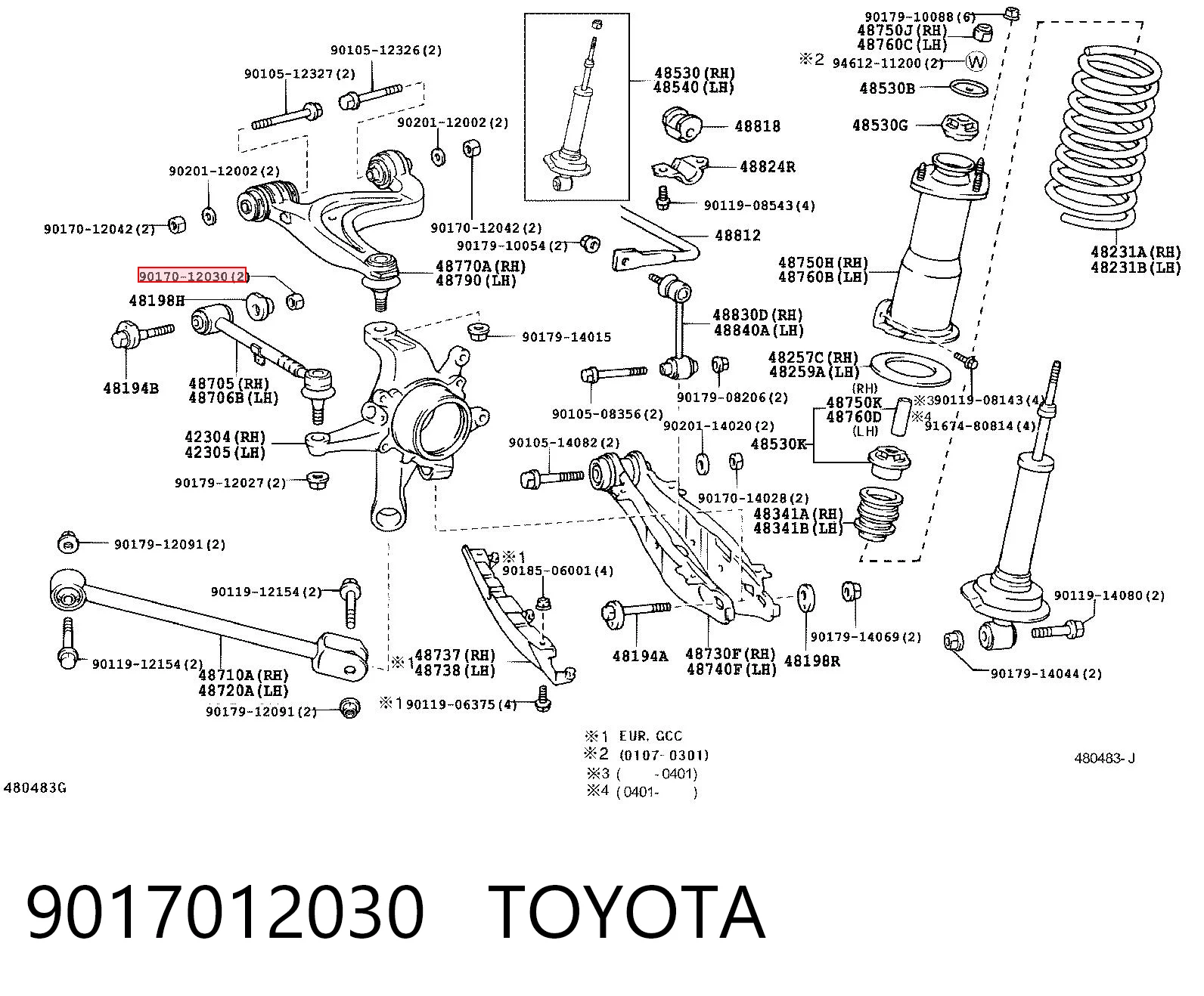 9017012030 Toyota