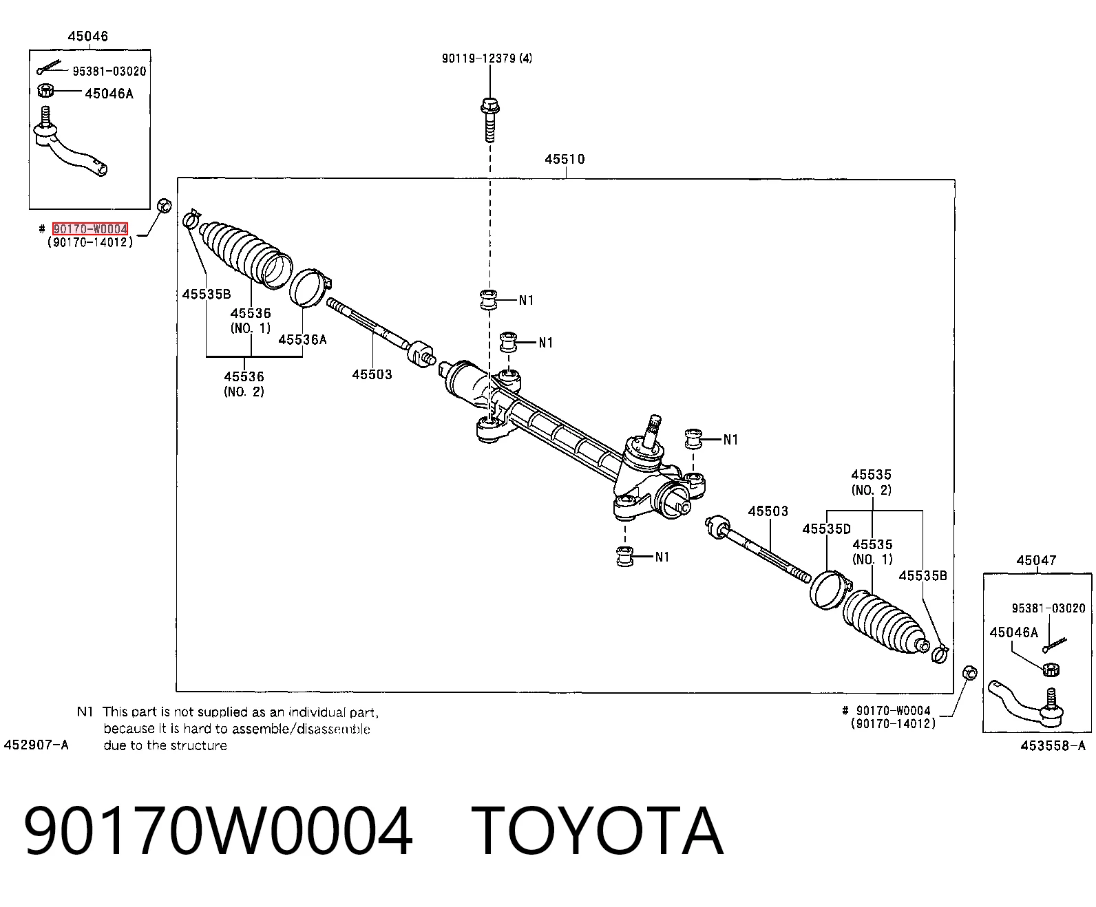 90170W0004 Toyota
